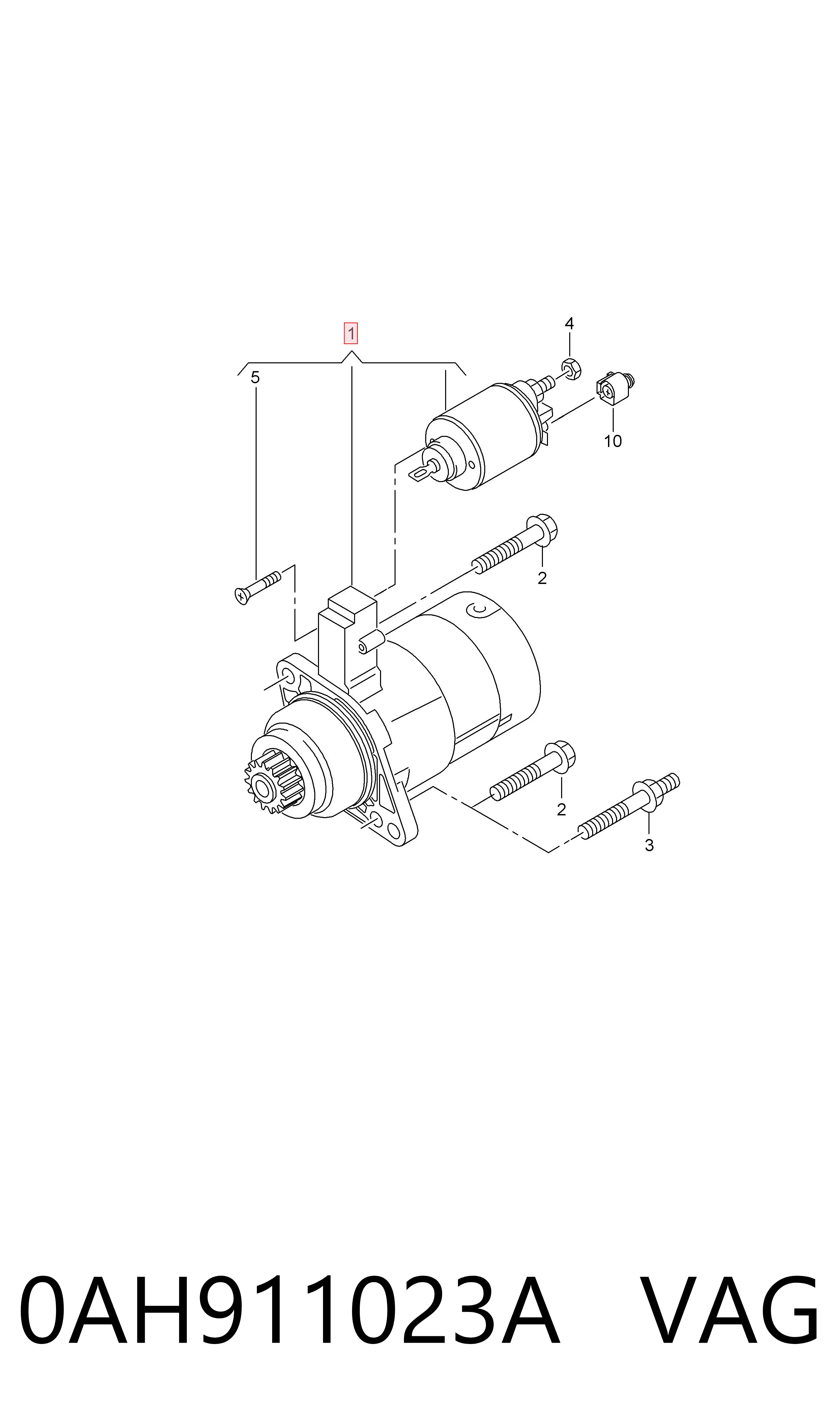 0AH911023A VAG Arranque motores