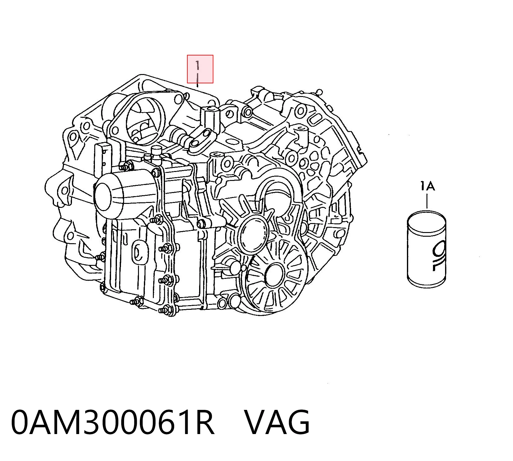 Transmisión automática ensamblada VAG 0AM300061R