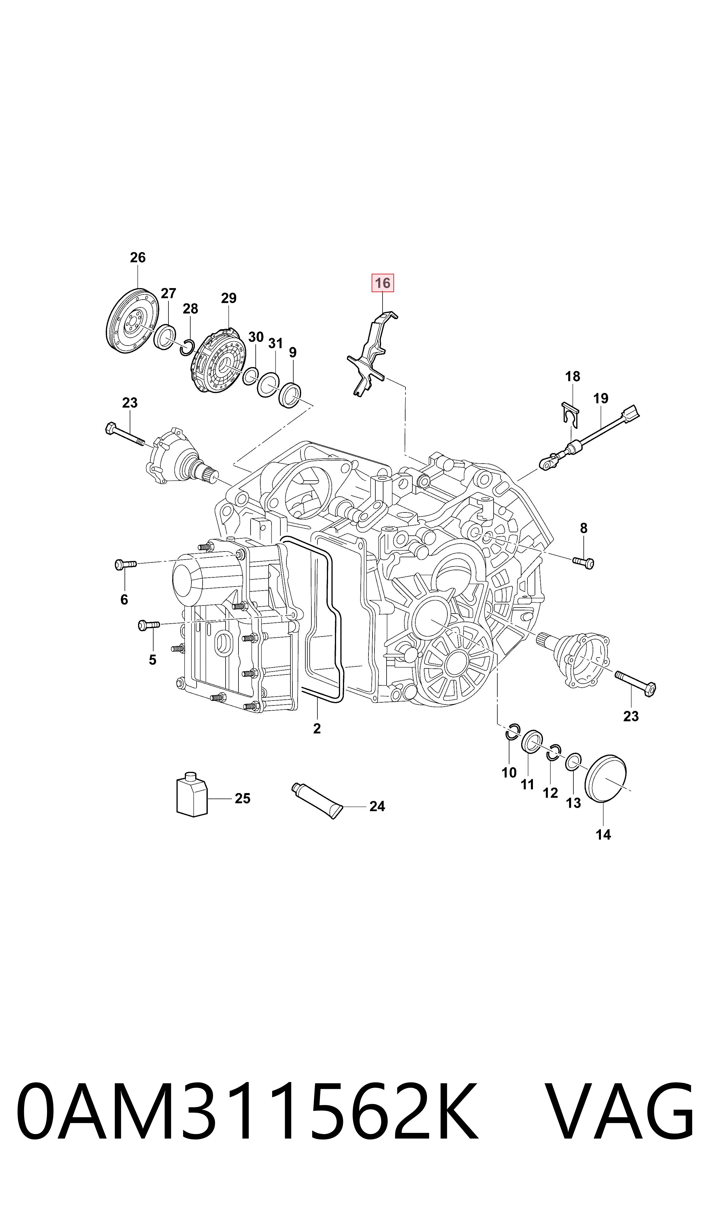 Horquilla de cambio de marchas VAG 0AM311562K precio, desde 99,74 EUR