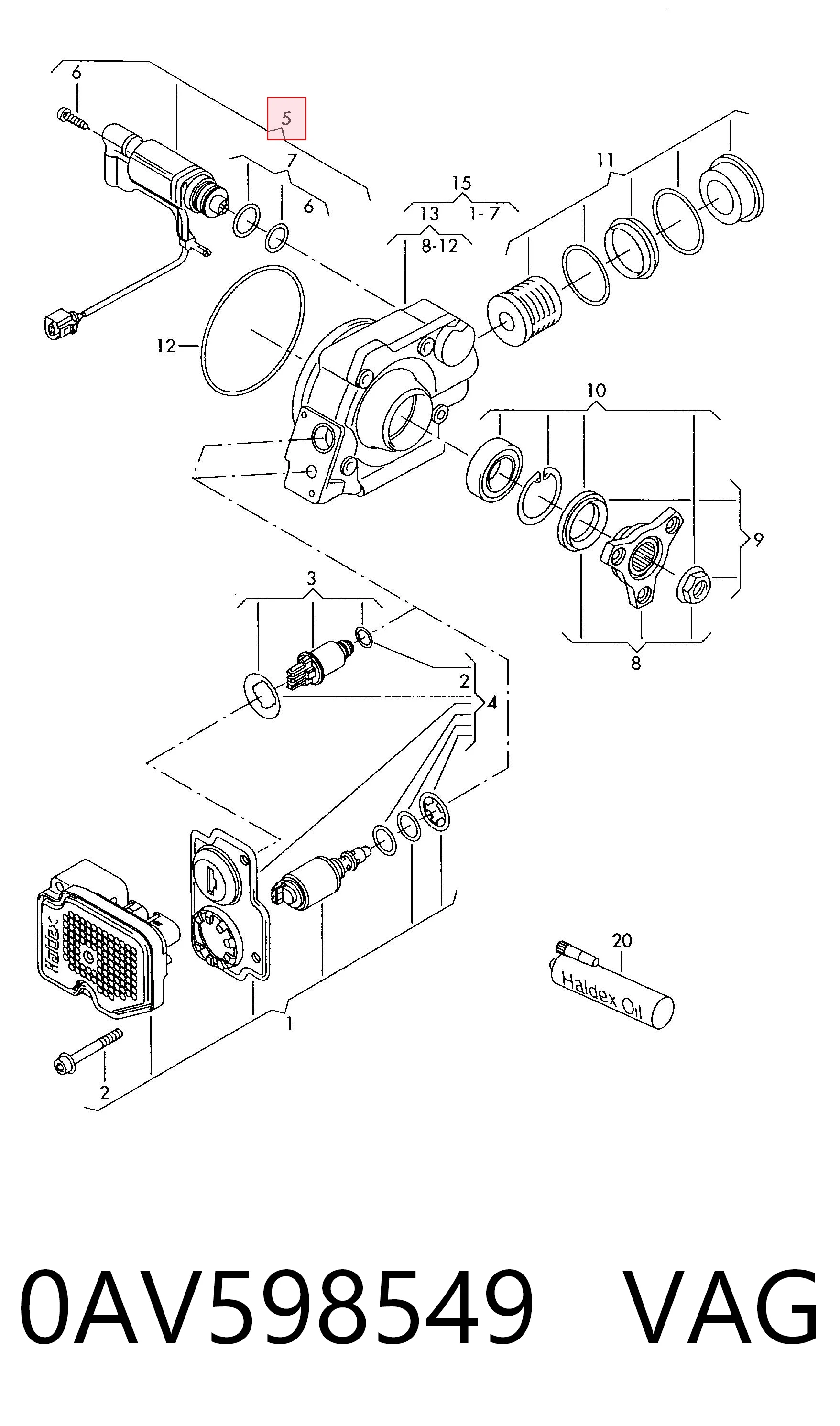 Bomba de la unidad Haldex Wahler DS118613 precio, desde 155,02 EUR