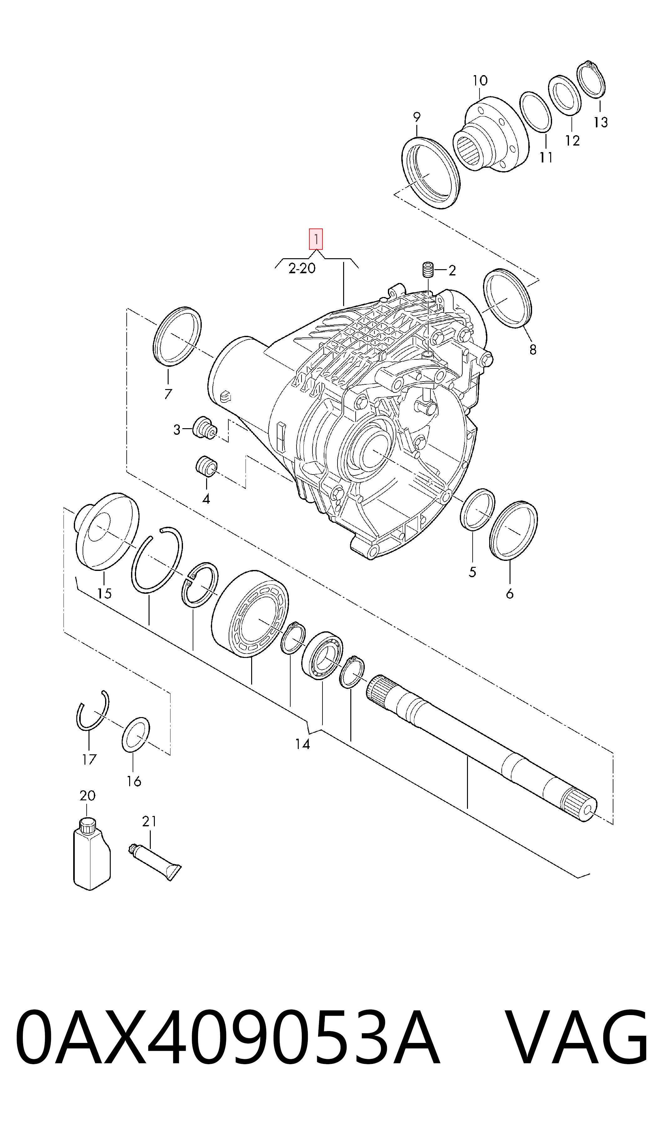 Comprar Caja de transferencia Volkswagen Crafter  SY, SX, SYB, SYC, SYD, SYM a bajo precio
