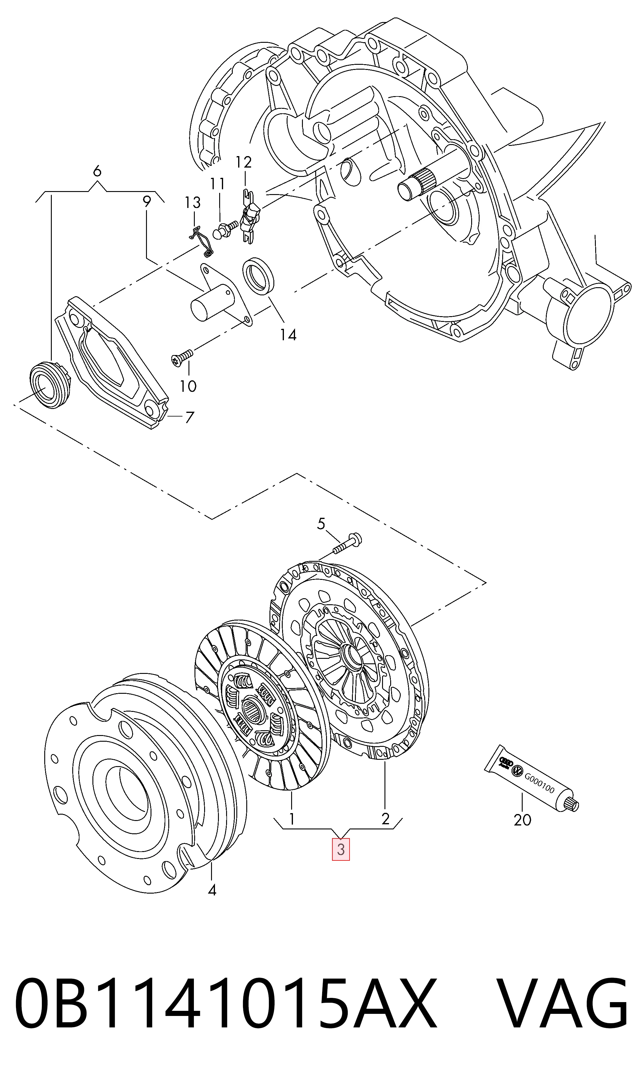 0B1141015AX VAG