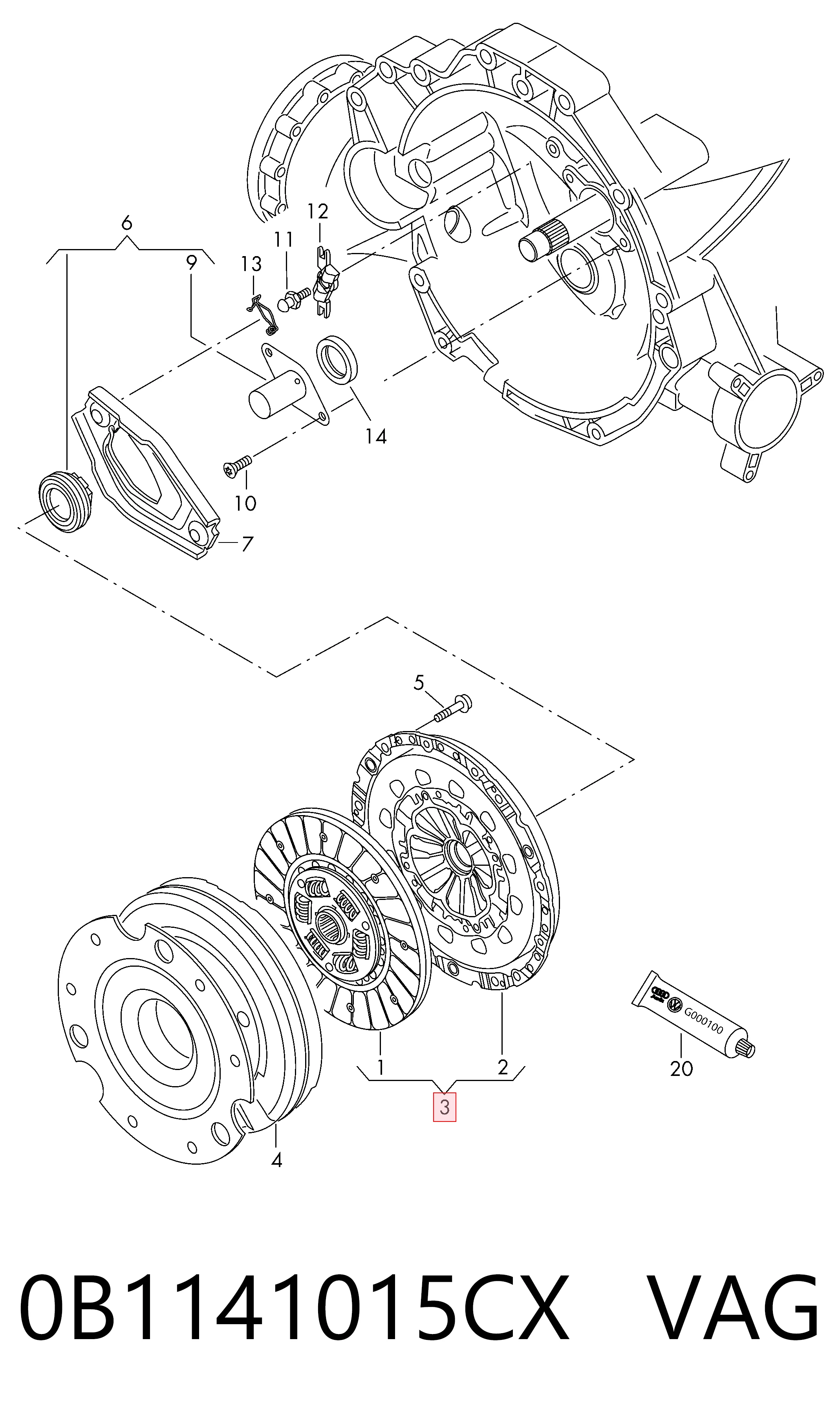 0B1141015CX VAG