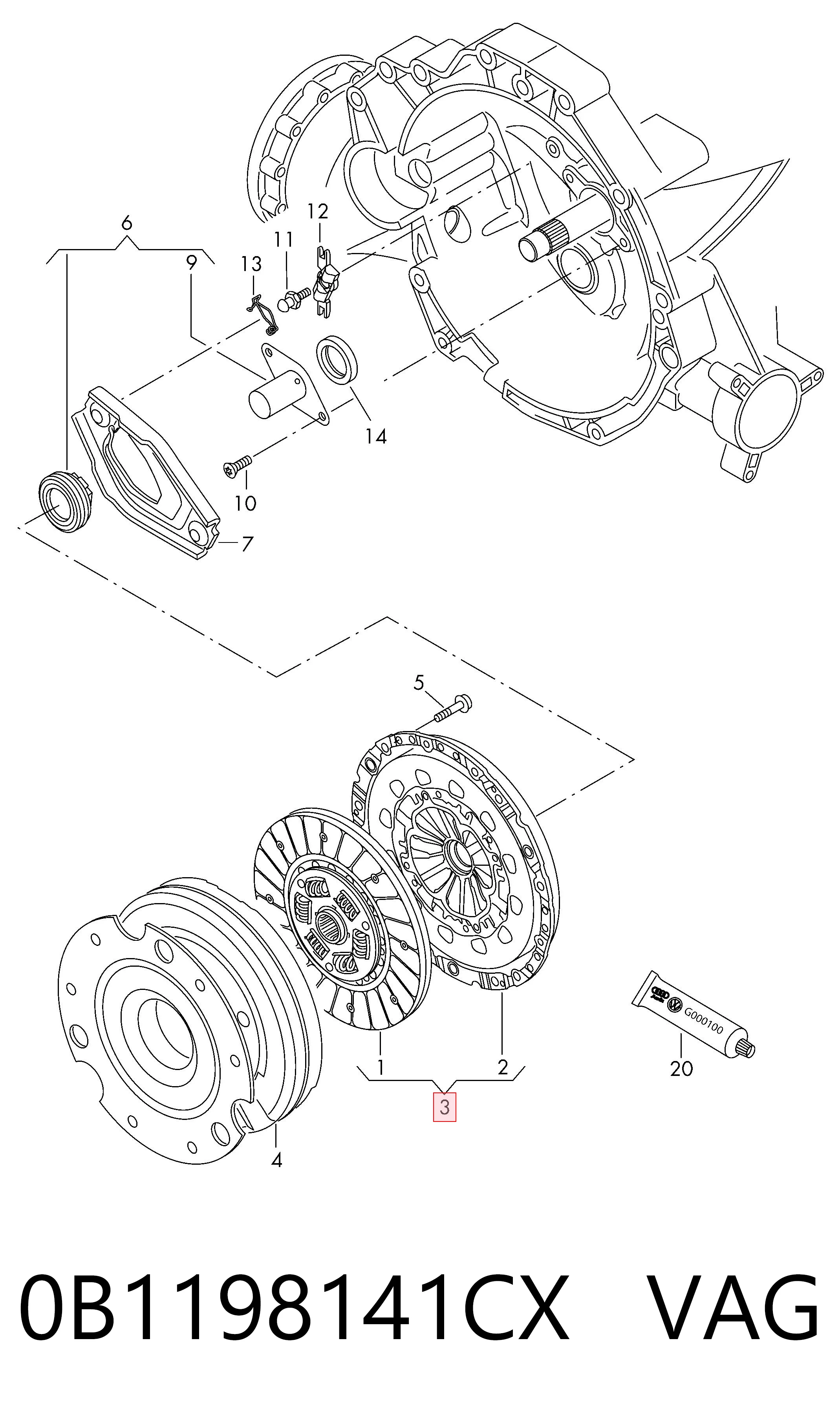 Kit de embrague Audi A6 C7