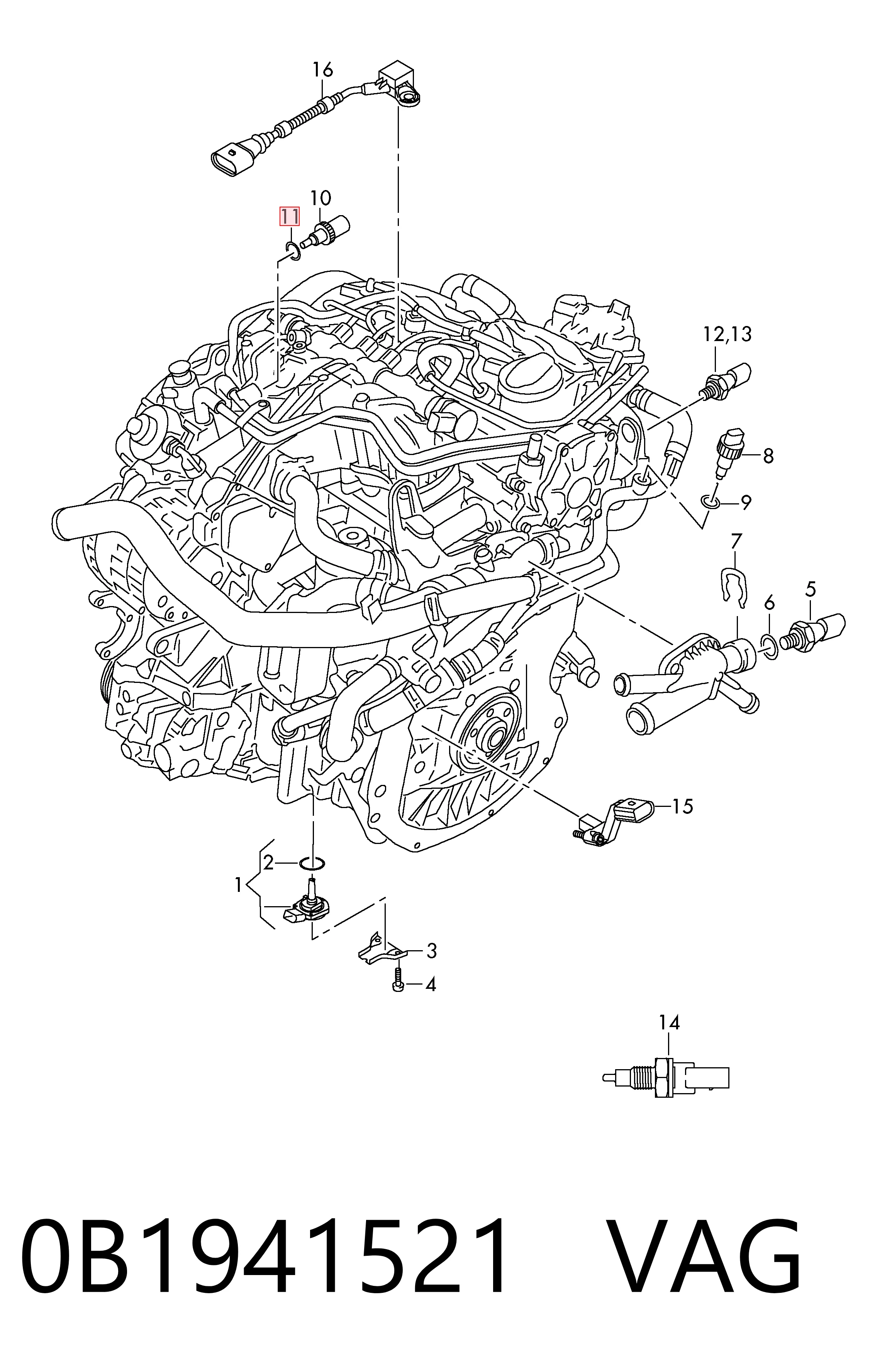 Comprar Interruptor de luz de marcha atrás Audi A5  8T3 a bajo precio