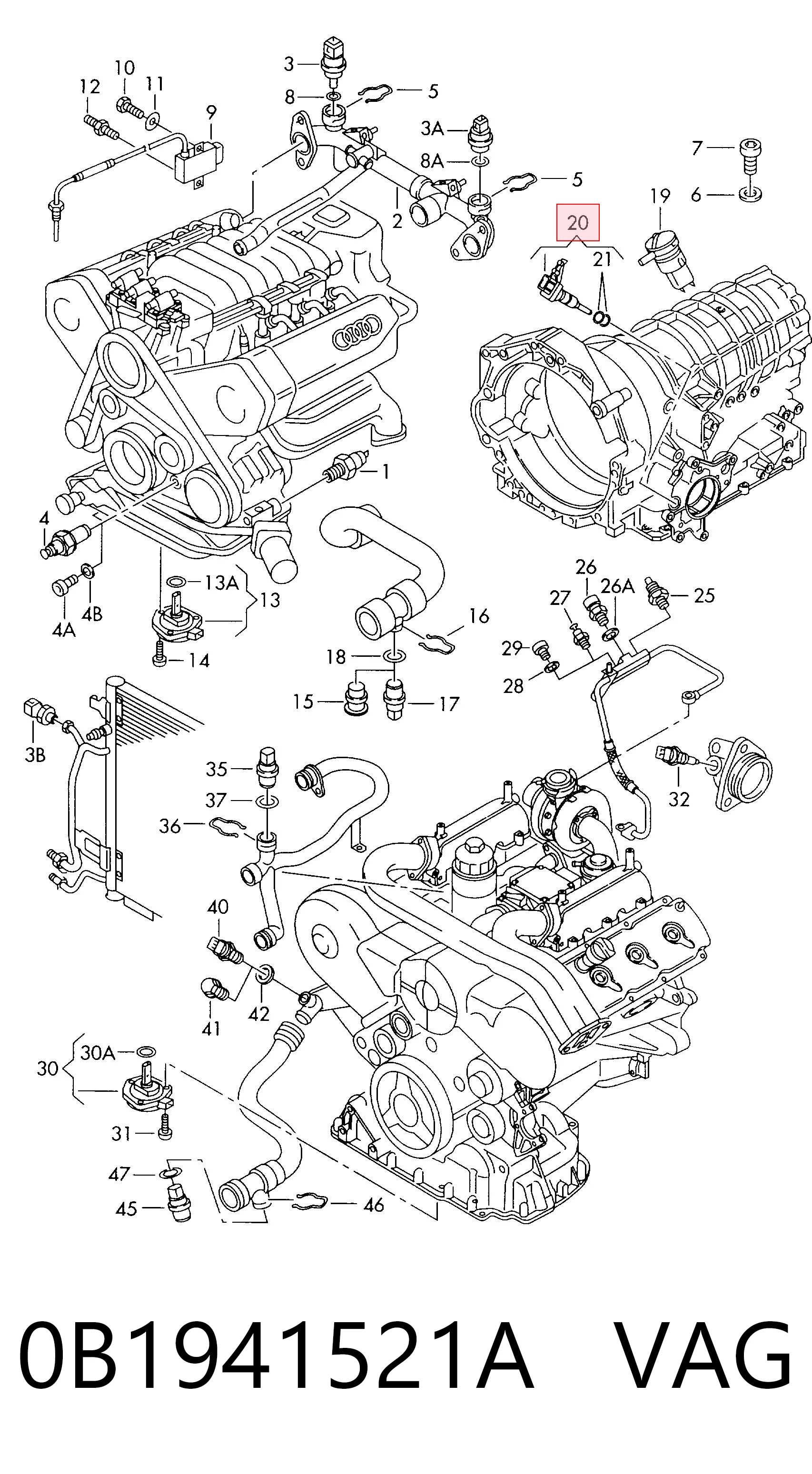 Comprar Interruptor de luz de marcha atrás Audi A5  8T3 a bajo precio