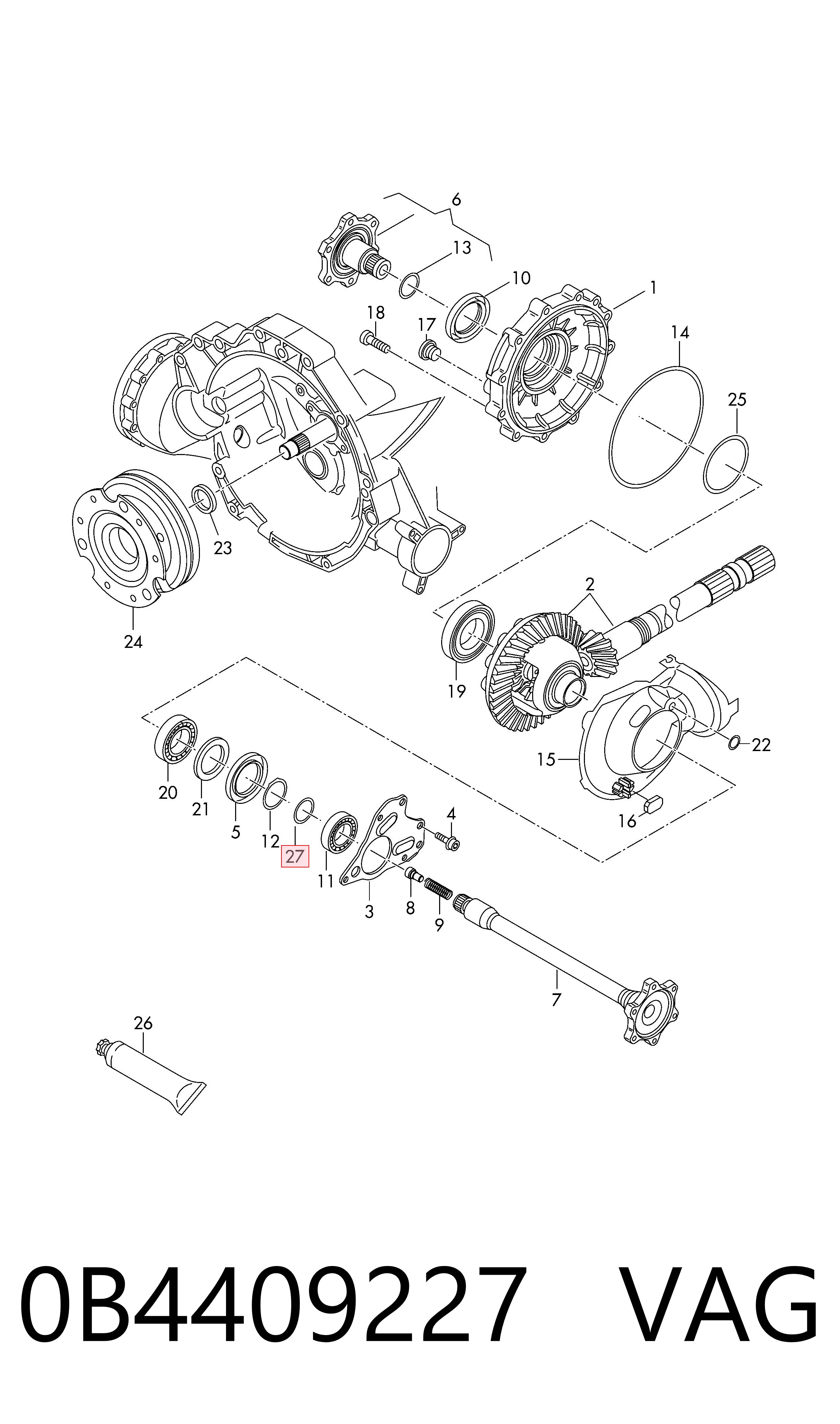  VAG 0B4409227 precio, desde 27,57 EUR