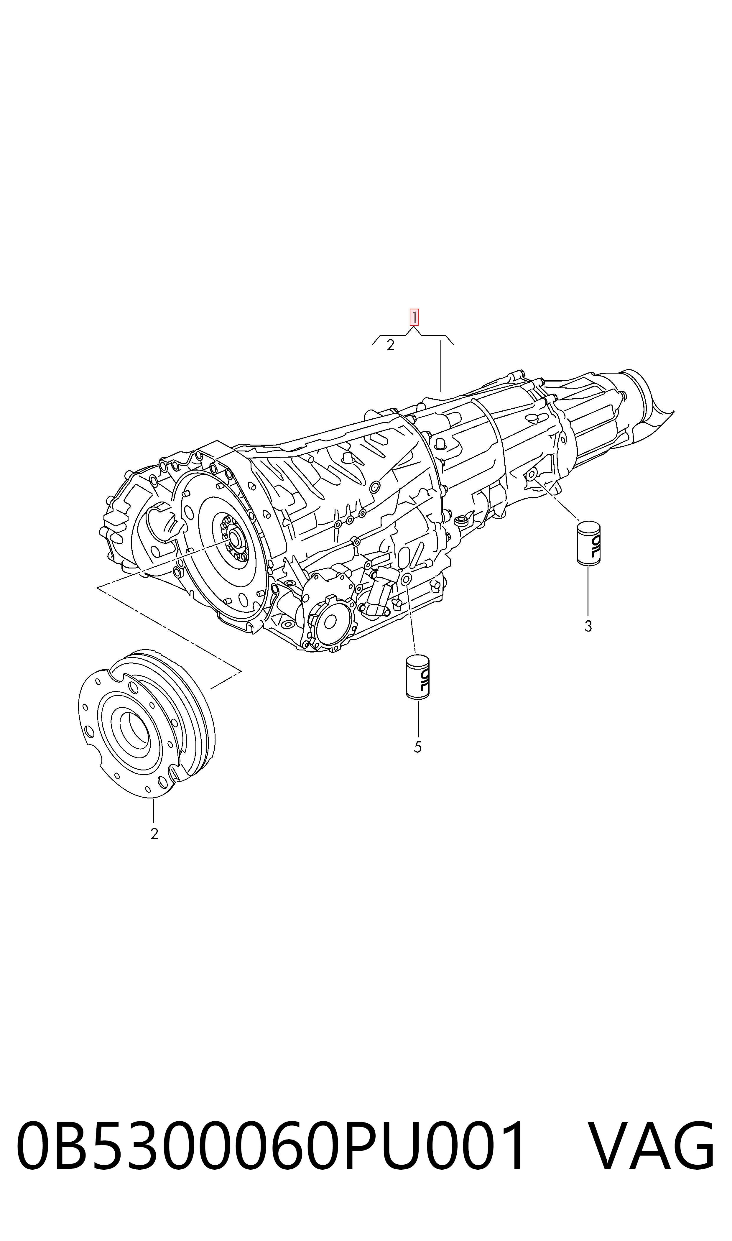 Comprar Transmisión automática ensamblada Audi Q5 8RB a bajo precio