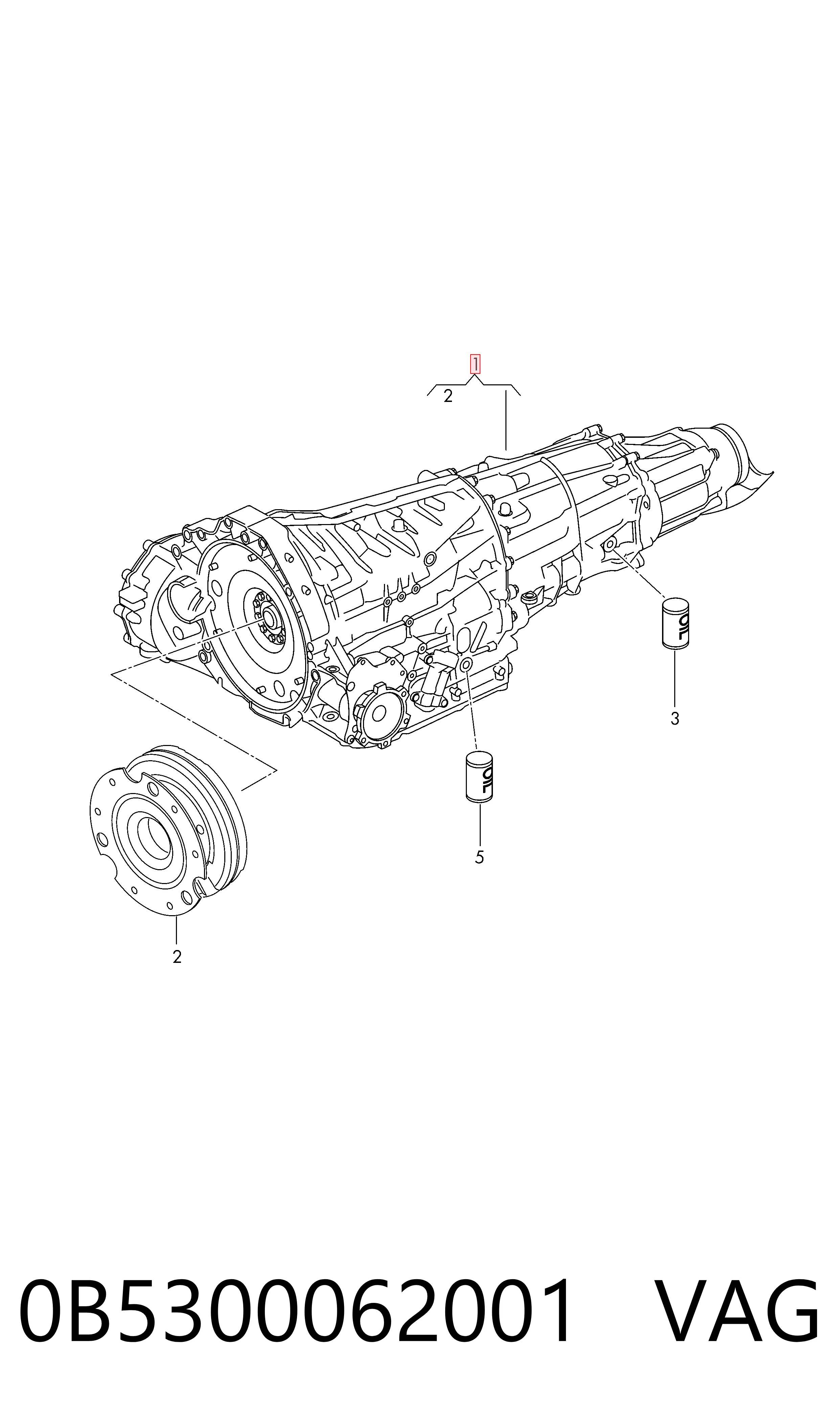 Comprar Transmisión automática ensamblada Audi A7  4GA, 4GF a bajo precio