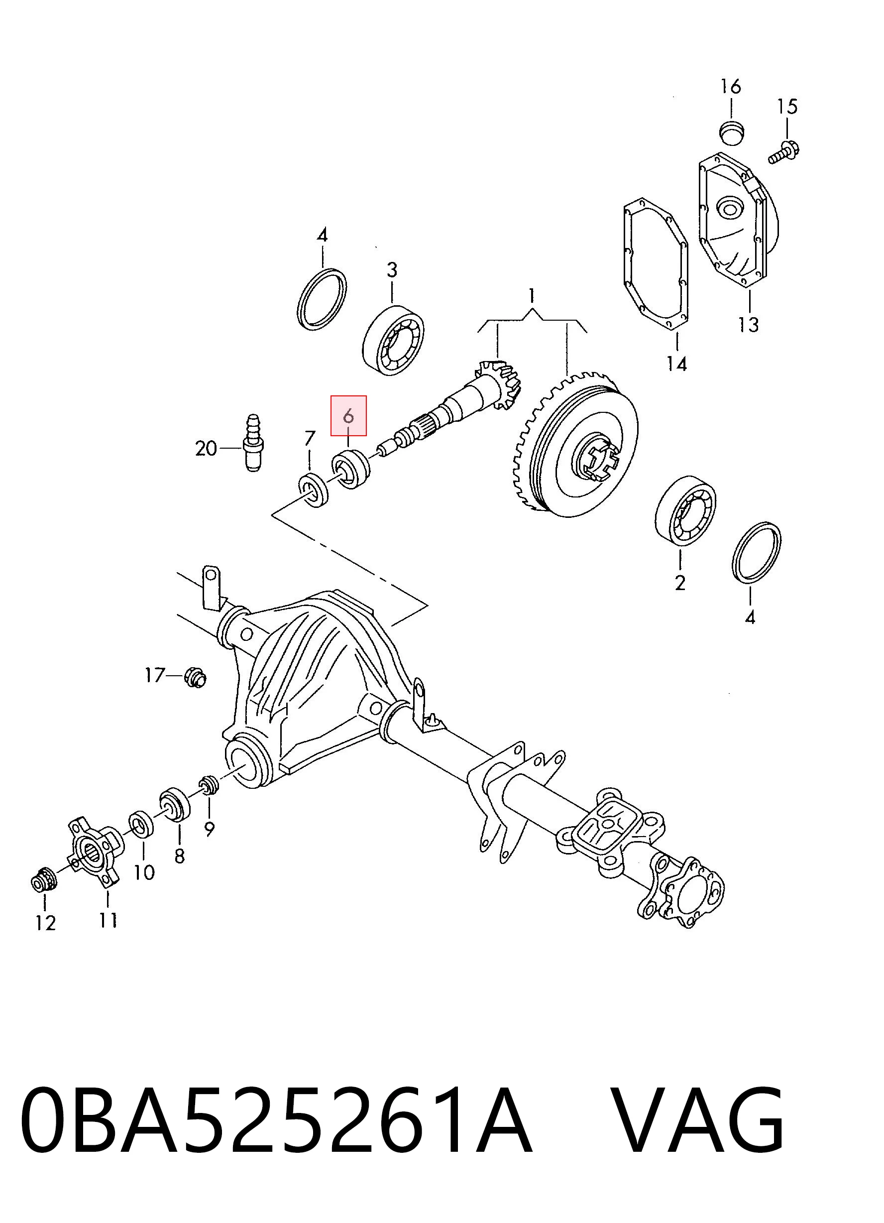  VAG 0BA525261A precio, desde 174,47 EUR