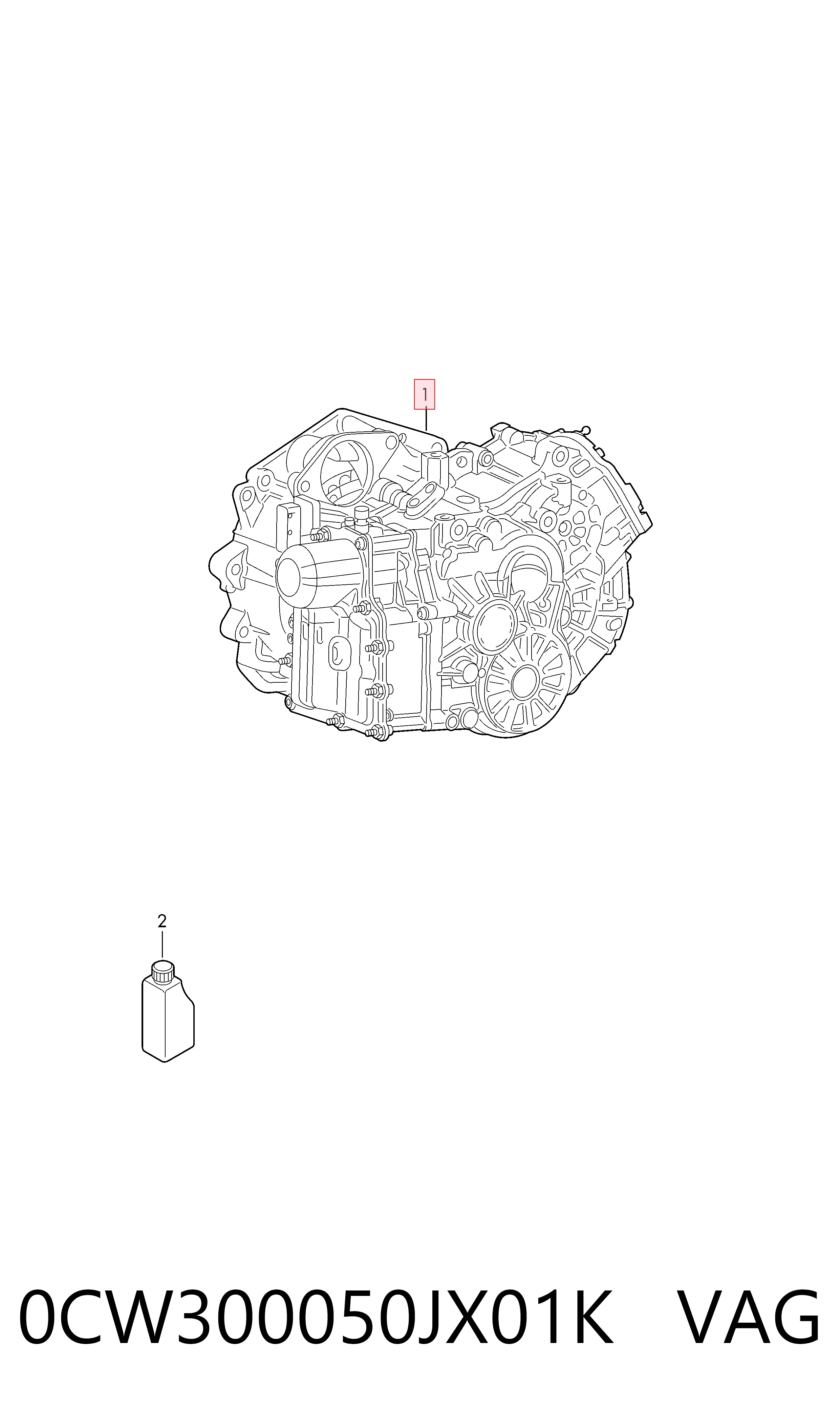 0CW300050JX01K VAG Transmisión automática