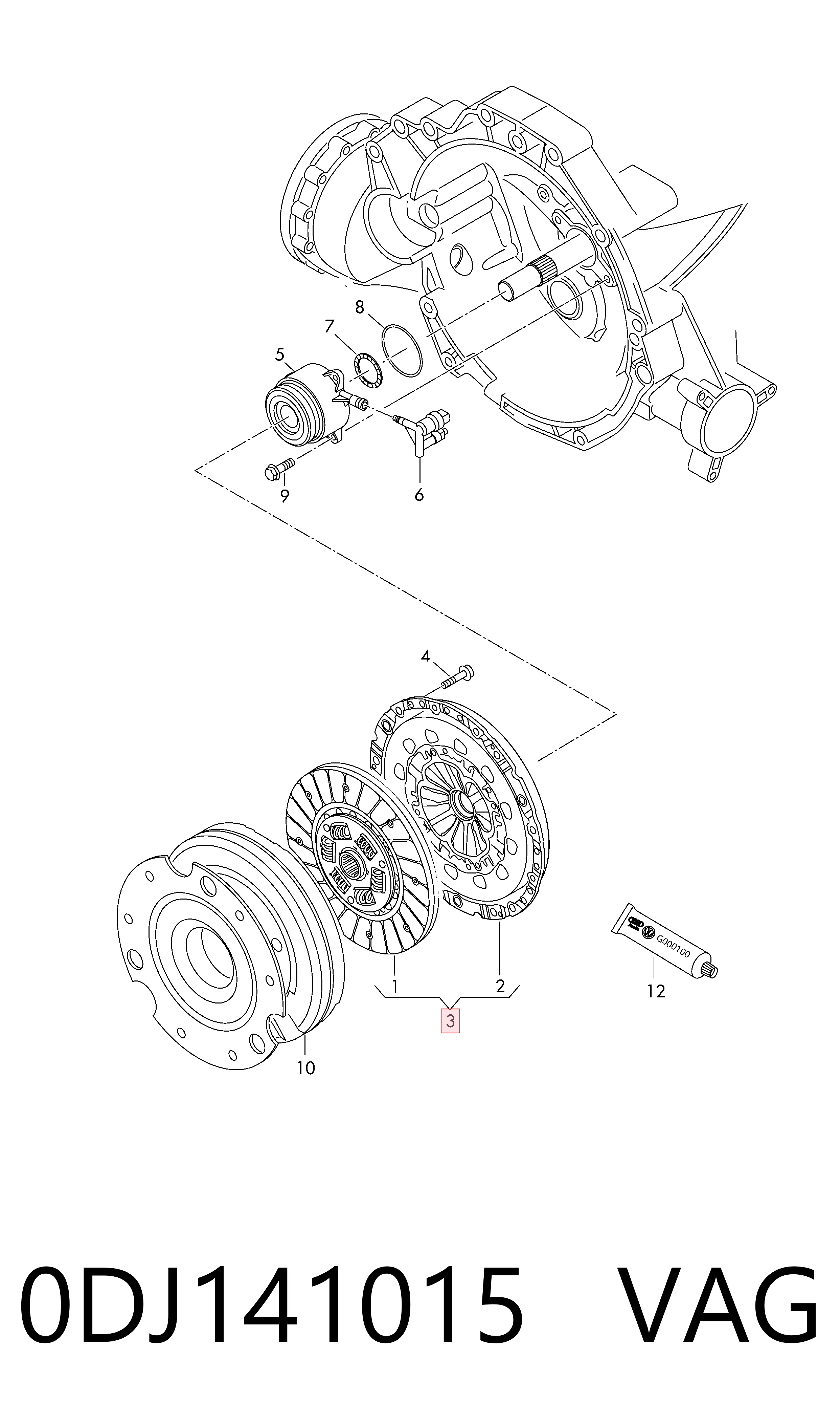 Kit de embrague A4  sedán (2015-2026) original desde 441,88 €