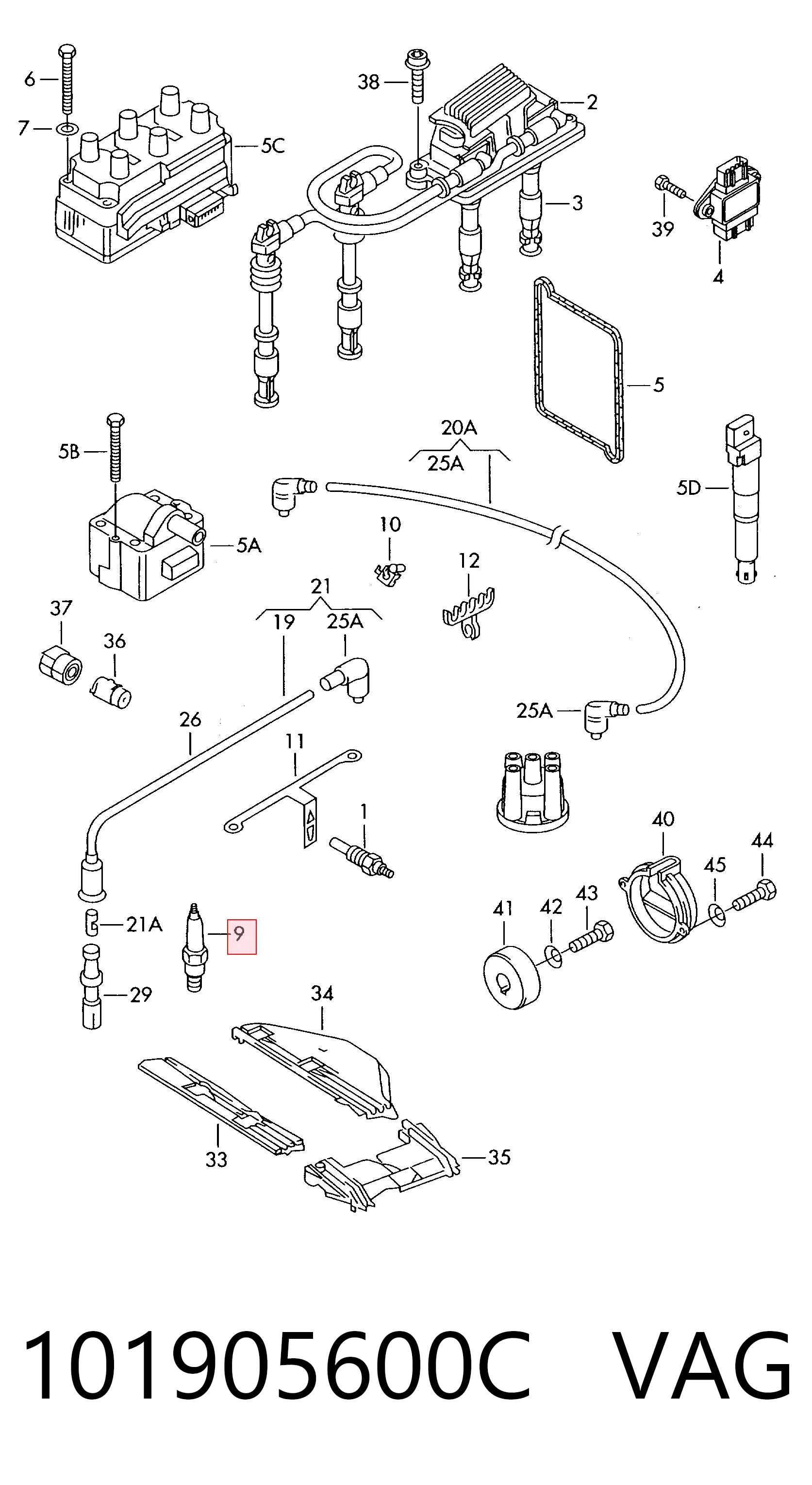 Bujías VAG 101905600C precio, desde 19,45 EUR