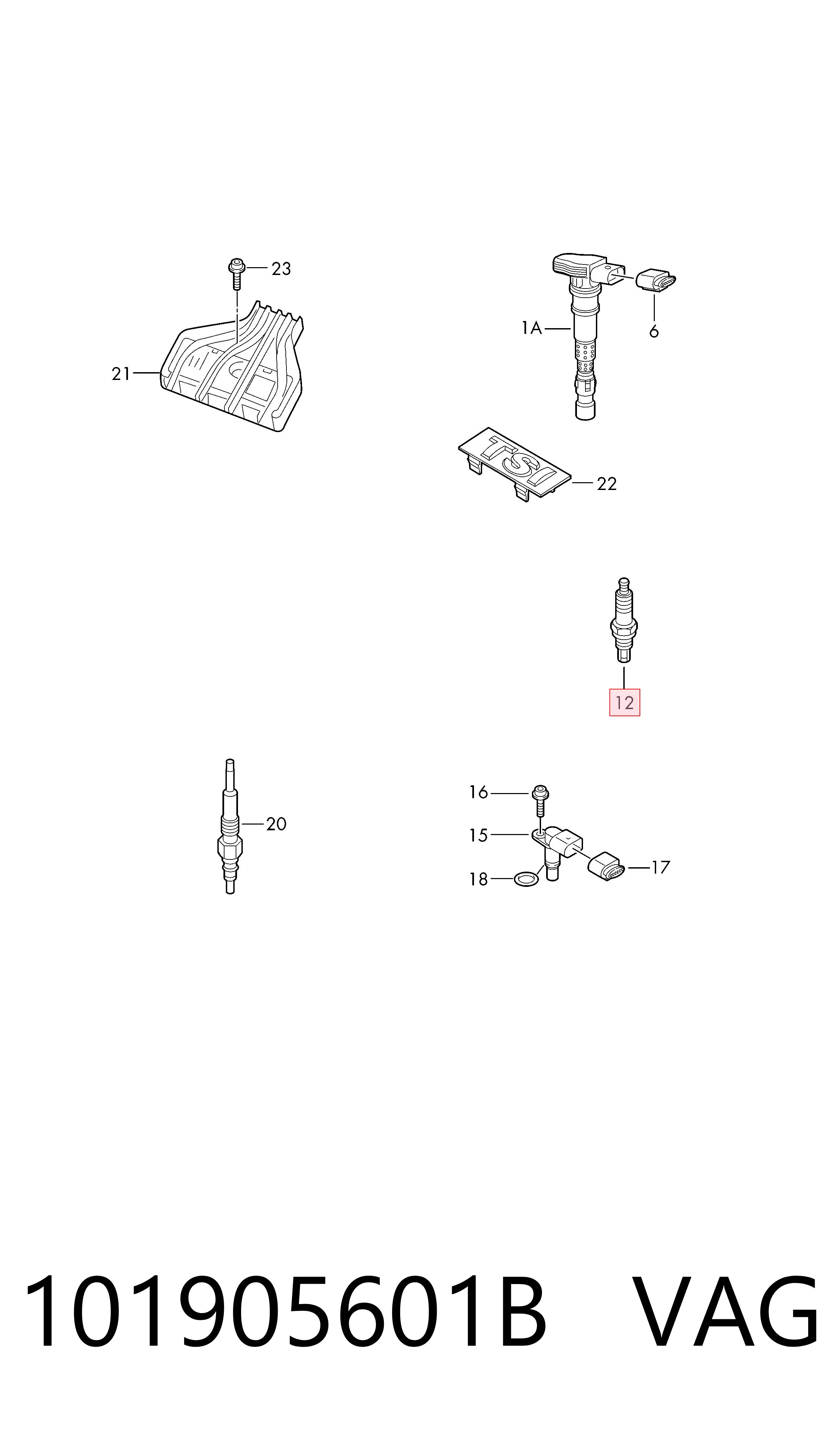 Bujías VAG 101905601B precio, desde 5,73 EUR