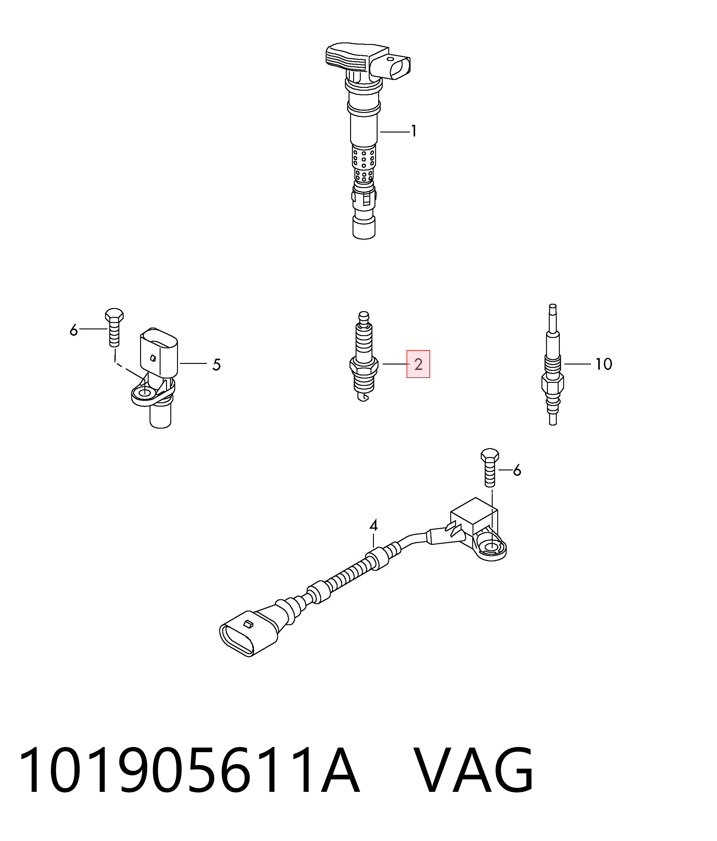 101905611A VAG Bujía de ignición
