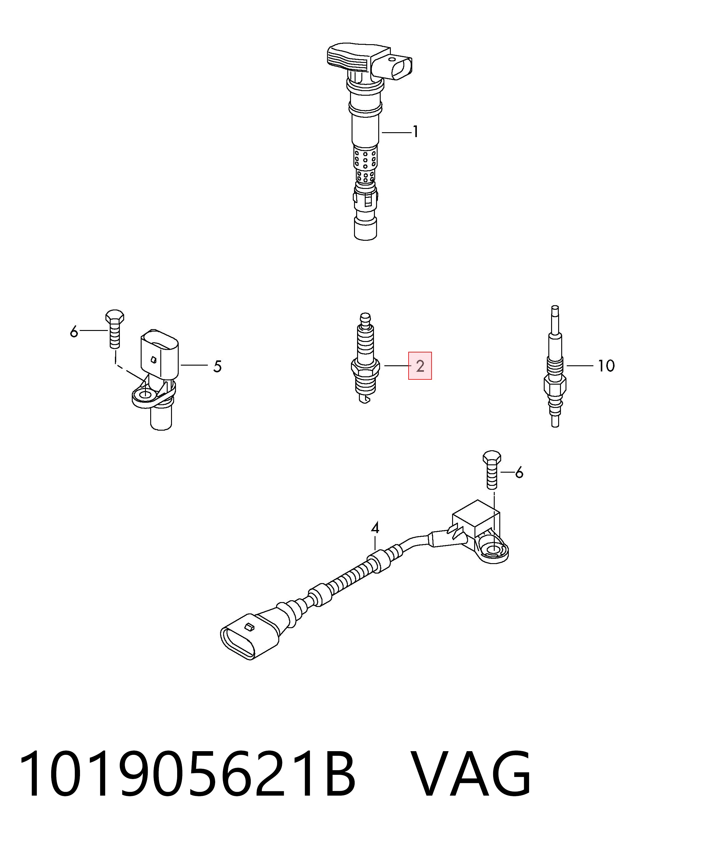 Bujías VAG 101905621B precio, desde 38,54 EUR