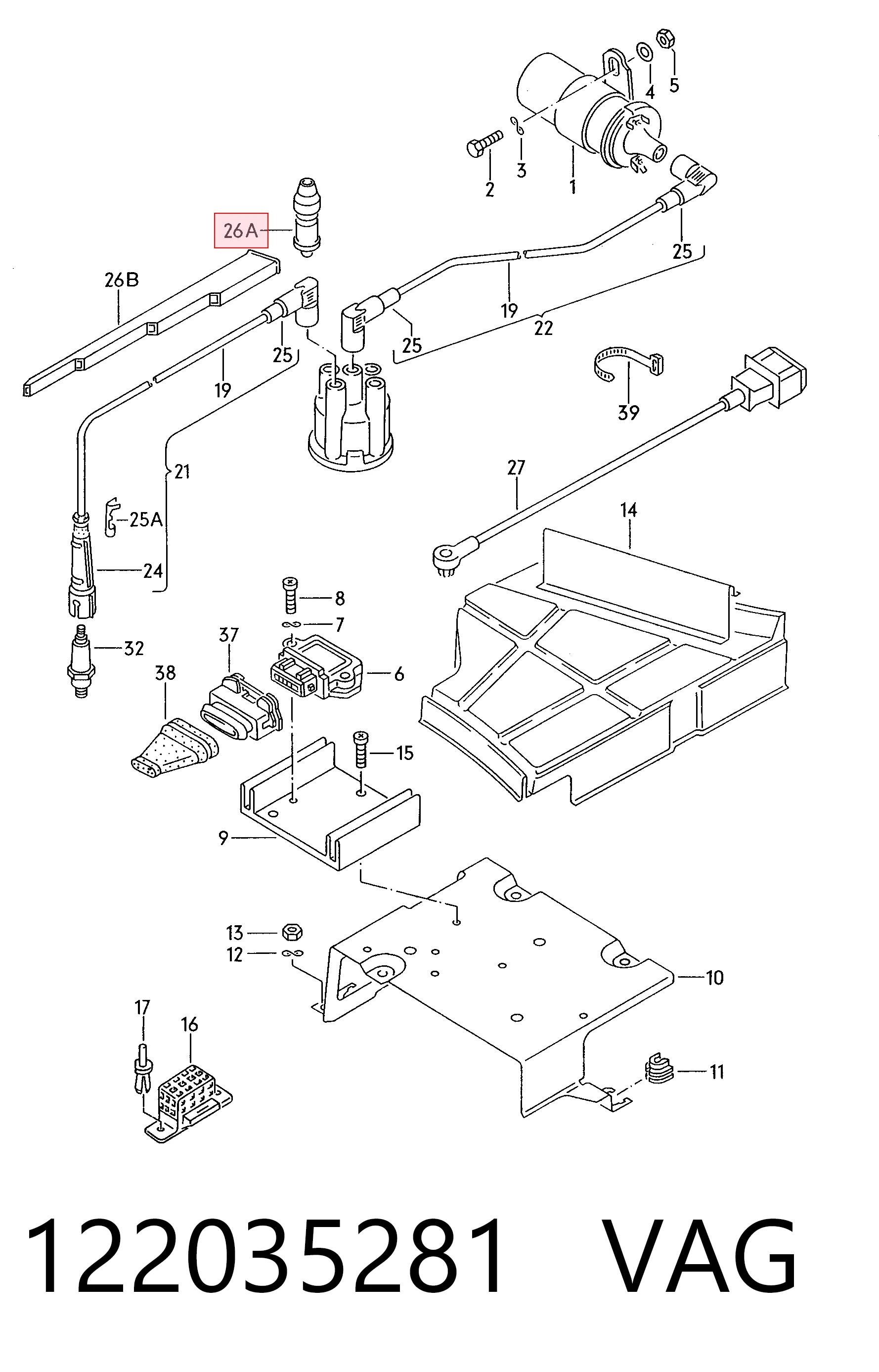 Terminal de bujía Volkswagen Caddy I pick-up (14) (1979 - 1996) precio, desde 4,25 EUR