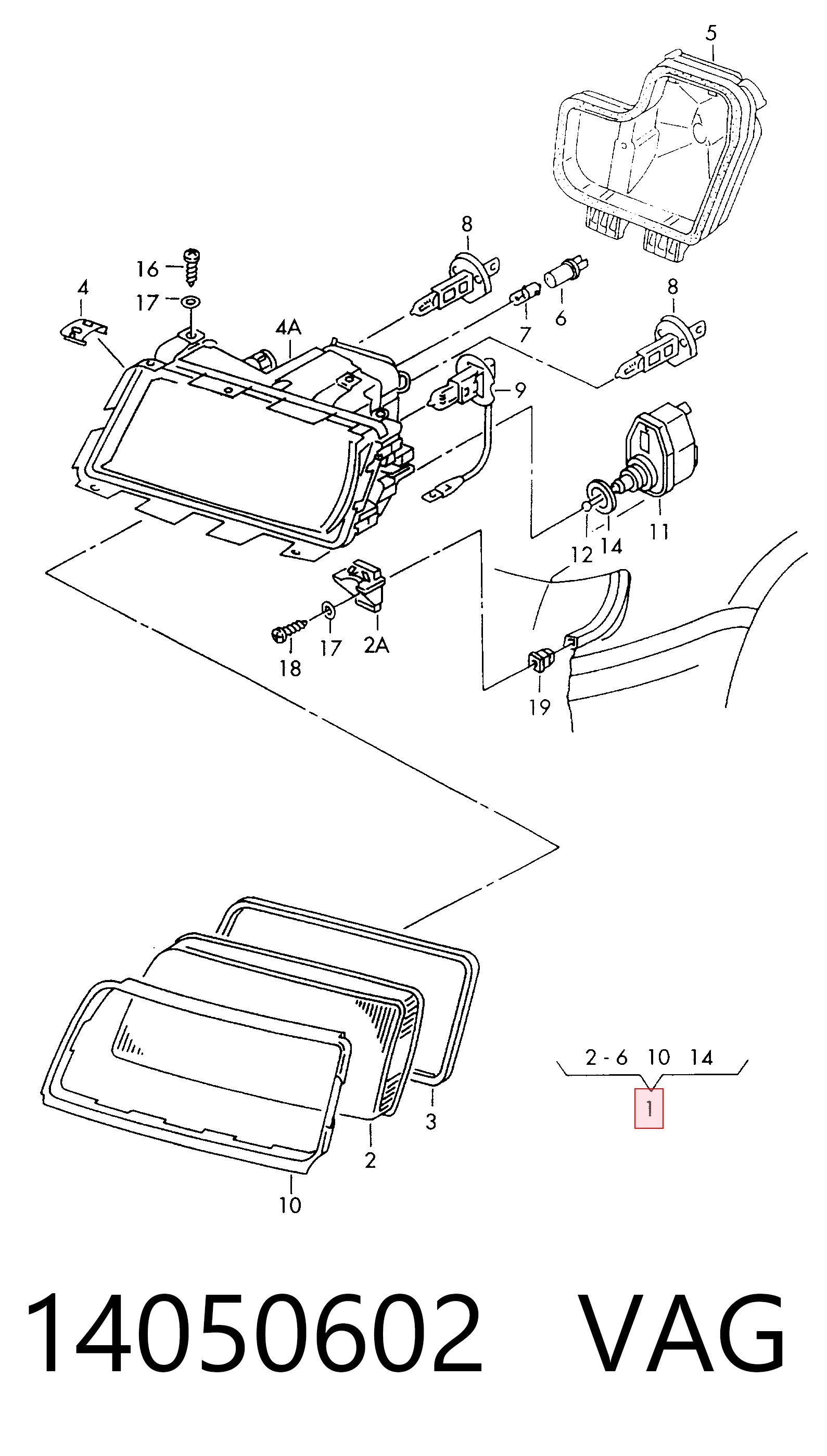 Comprar Faro derecho Audi A6 C4 4A5