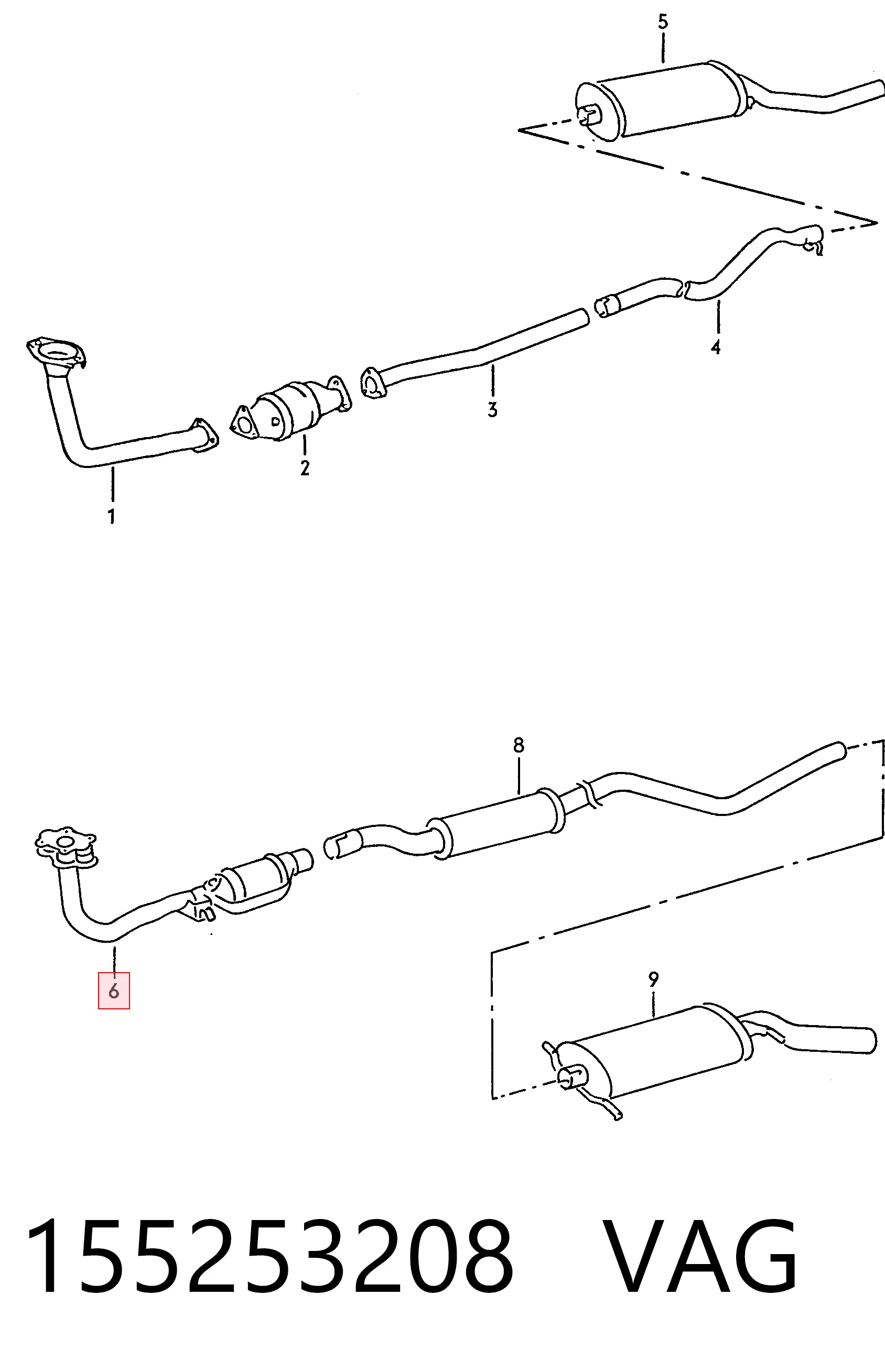  Catalizador Volkswagen Golf 1