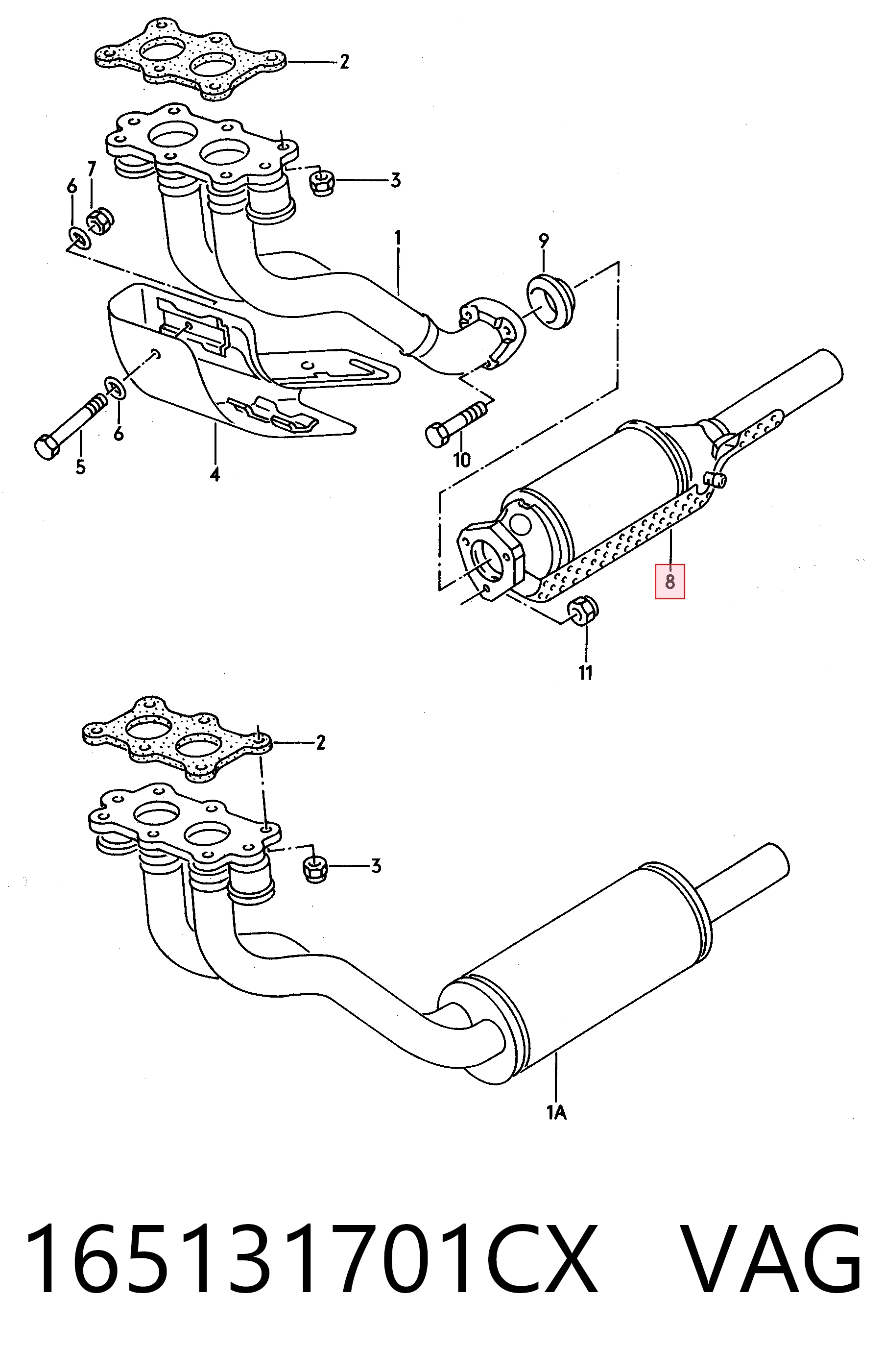 Comprar Catalizador Volkswagen Jetta II 19E, 1G2, 165, 167 a bajo precio