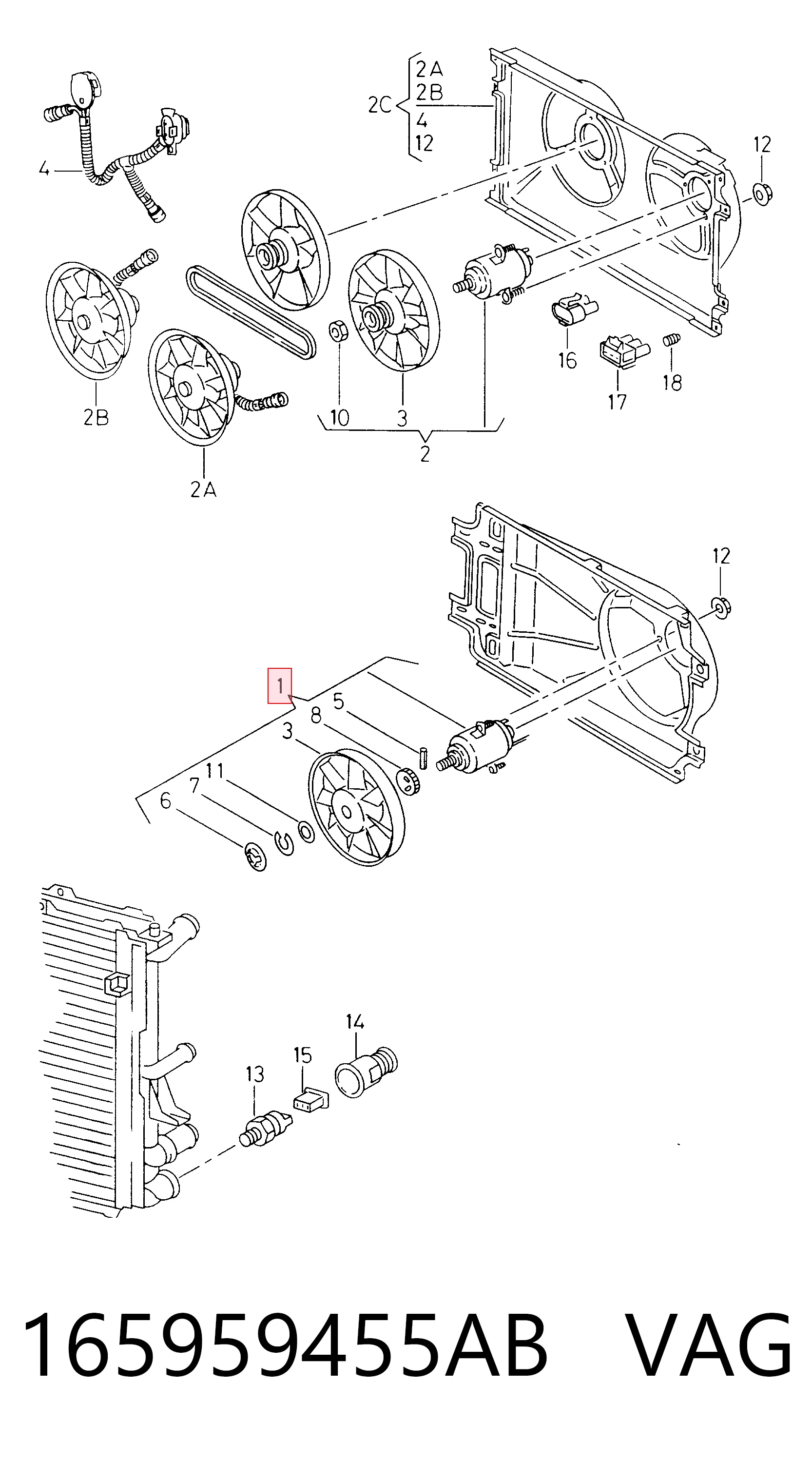 Ventilador de refrigeración del motor Golf I hatchback (1974-1985) original desde 50,94 €