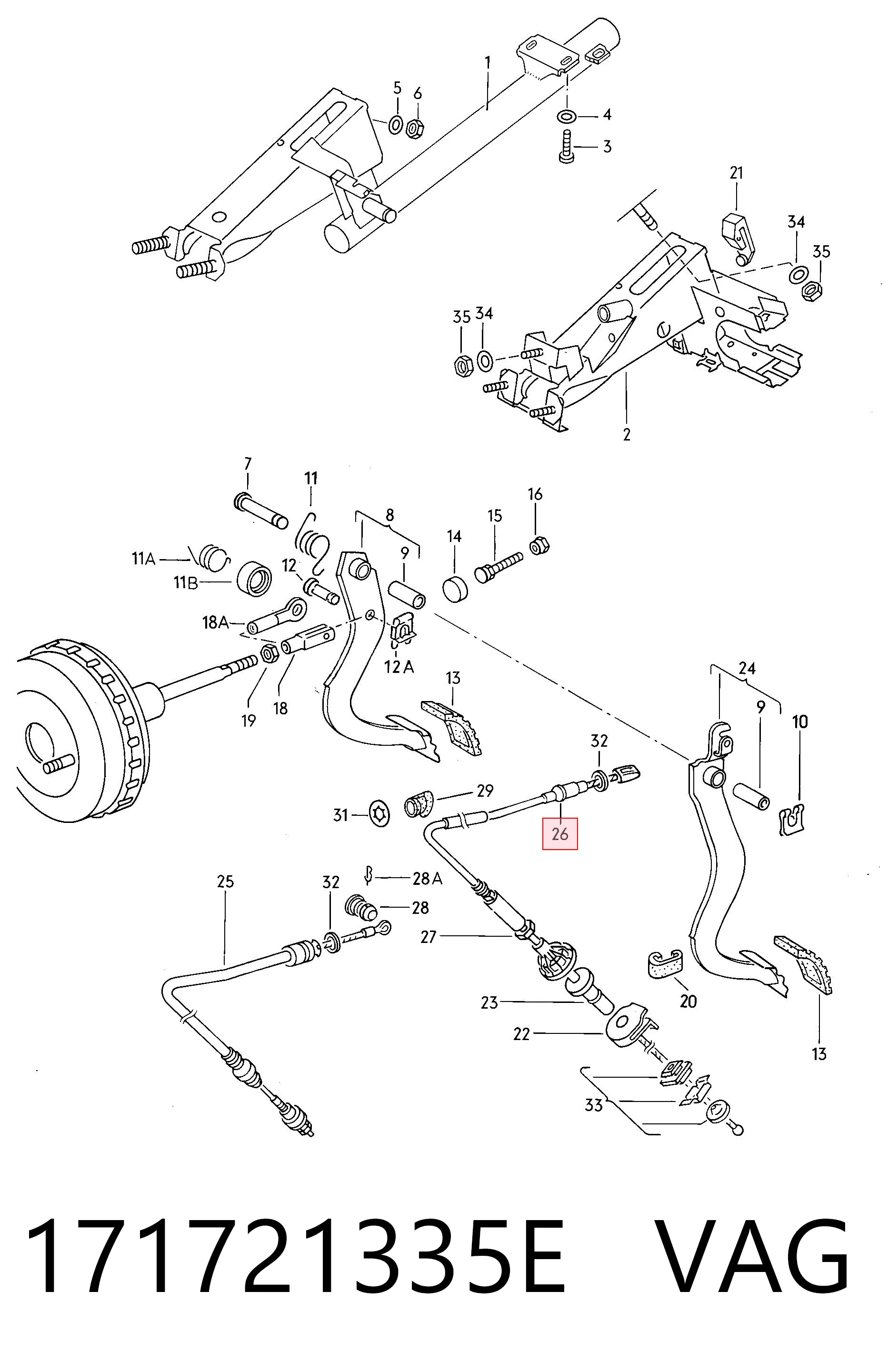 Cable de embrague Volkswagen Caddy I desde 12,73 €