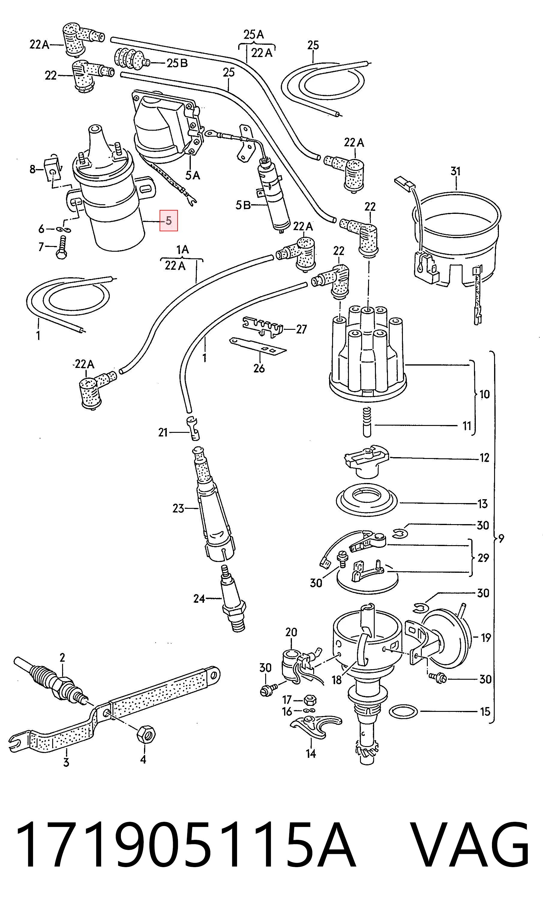Comprar Bobina de encendido Audi 80  82 a bajo precio