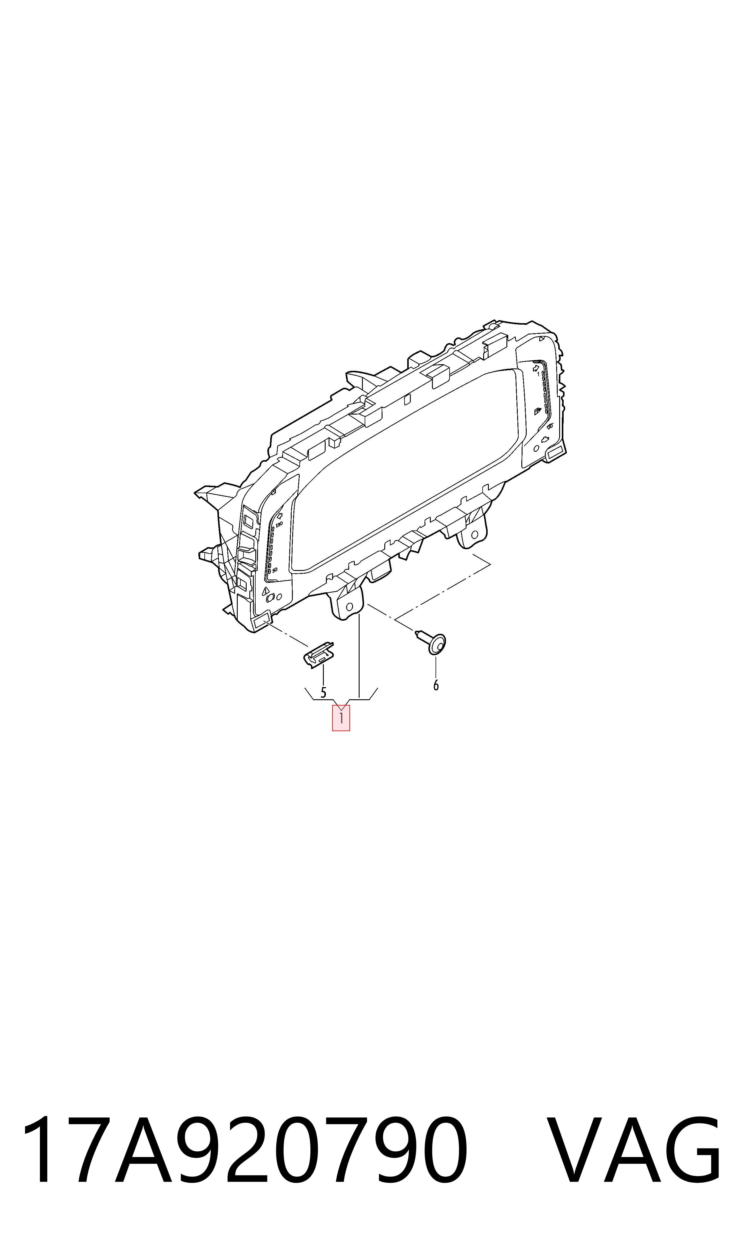 17A920790 VAG Tablero de instrumentos