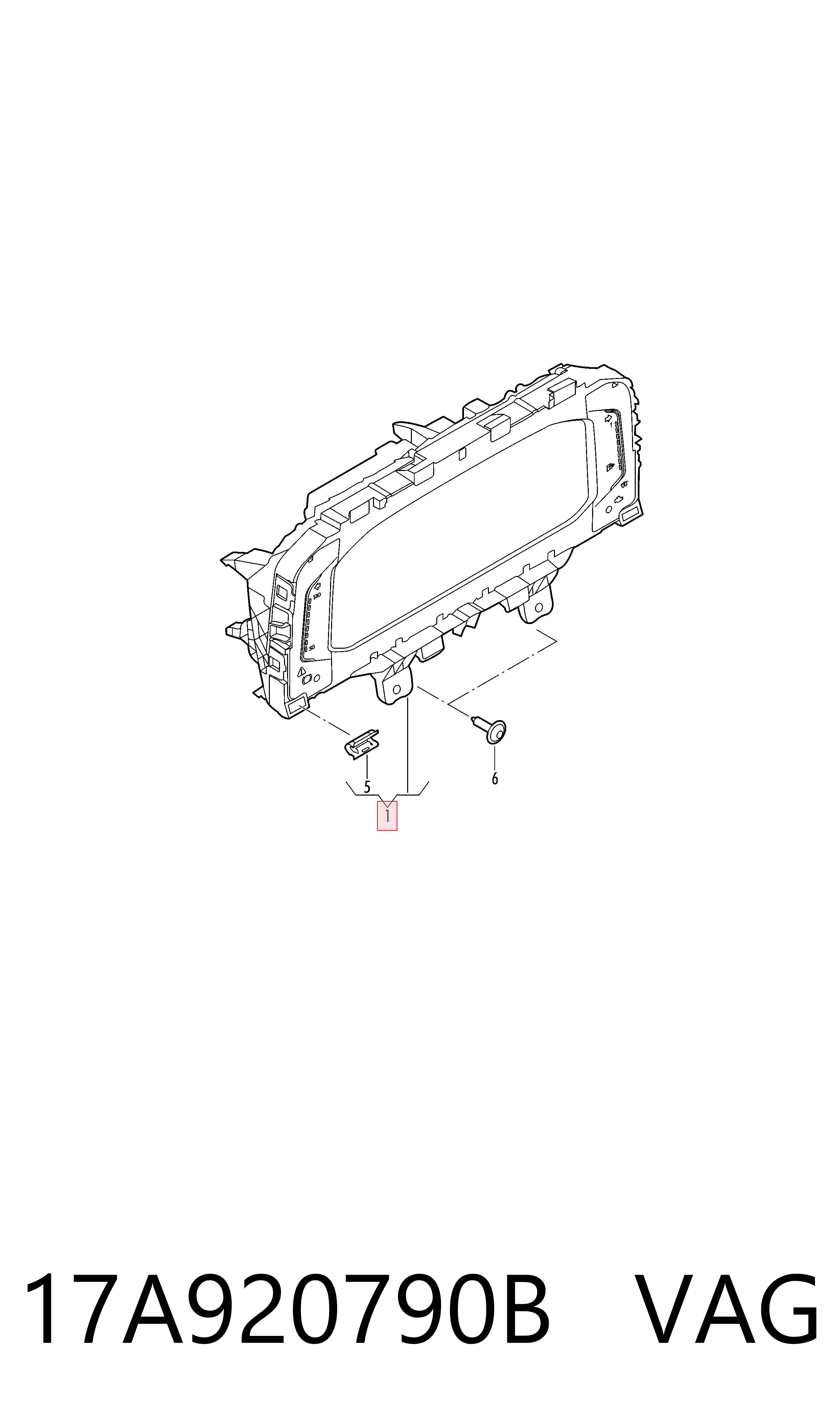 Tablero de instrumentos VAG 17A920790B precio, desde 637,06 EUR