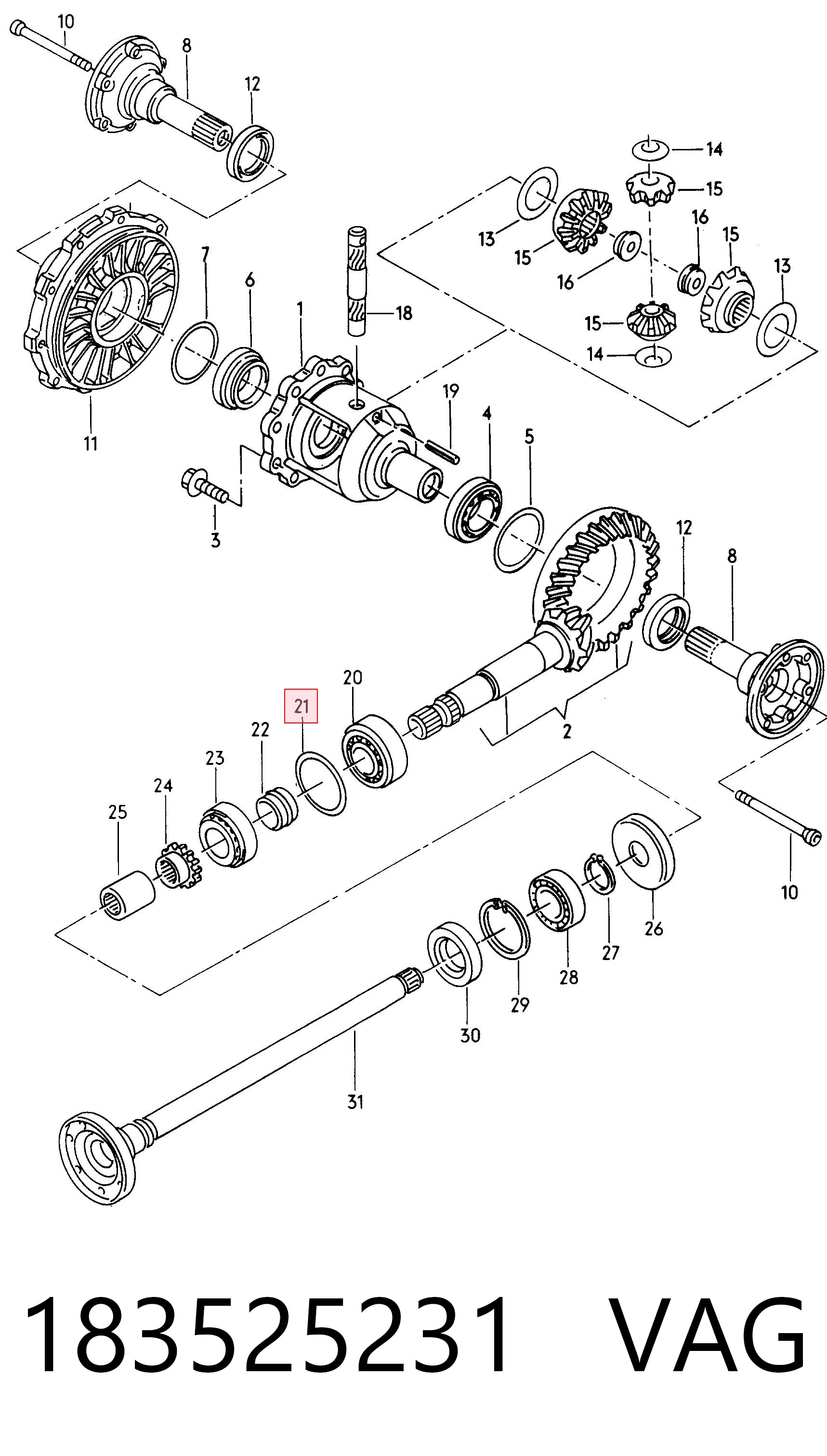  VAG 183525231 precio, desde 13,05 EUR