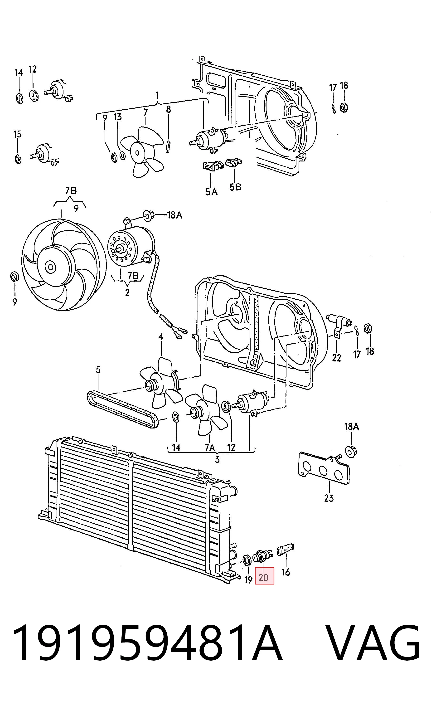 191959481A VAG Interruptor térmico