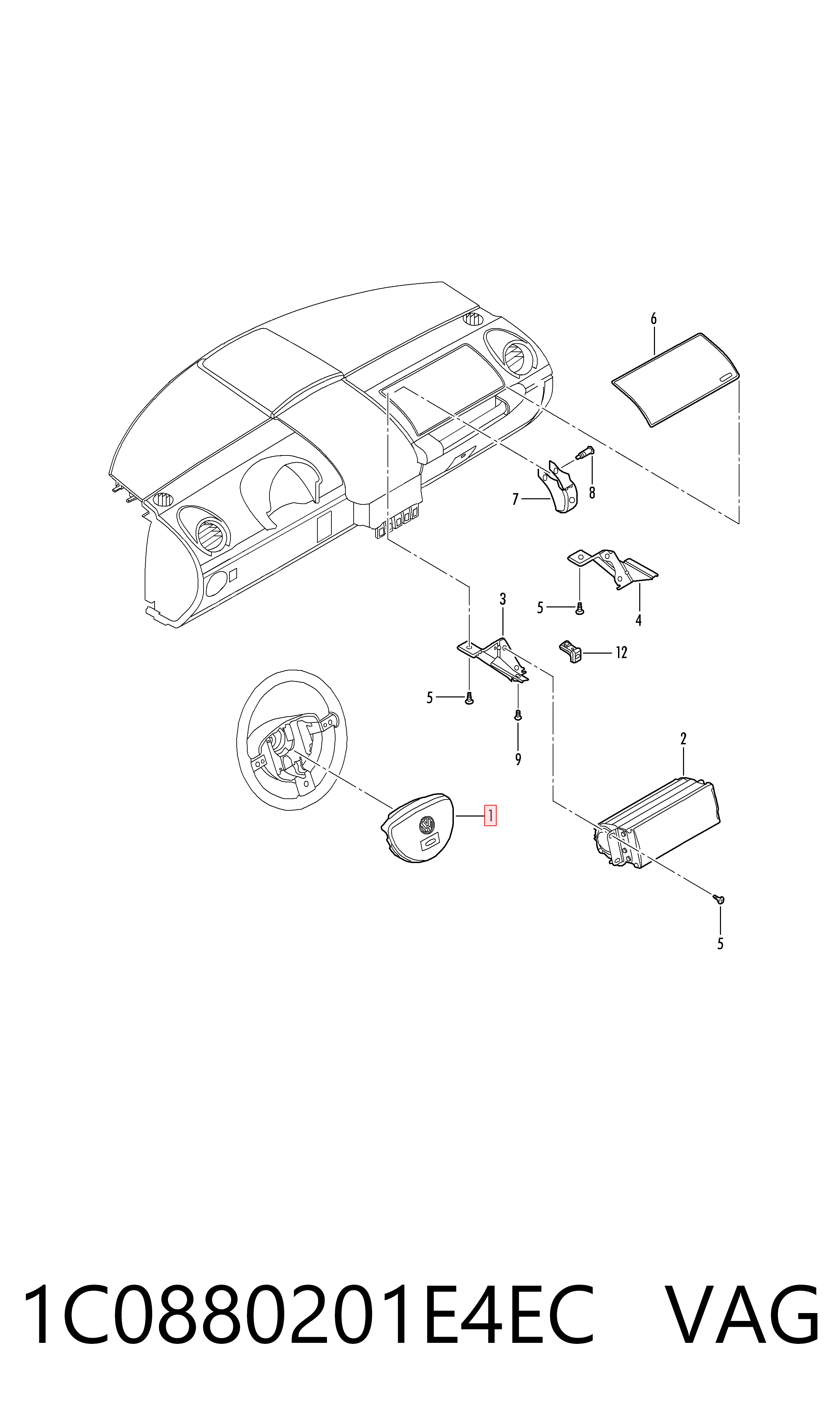 1C0880201E4EC VAG
