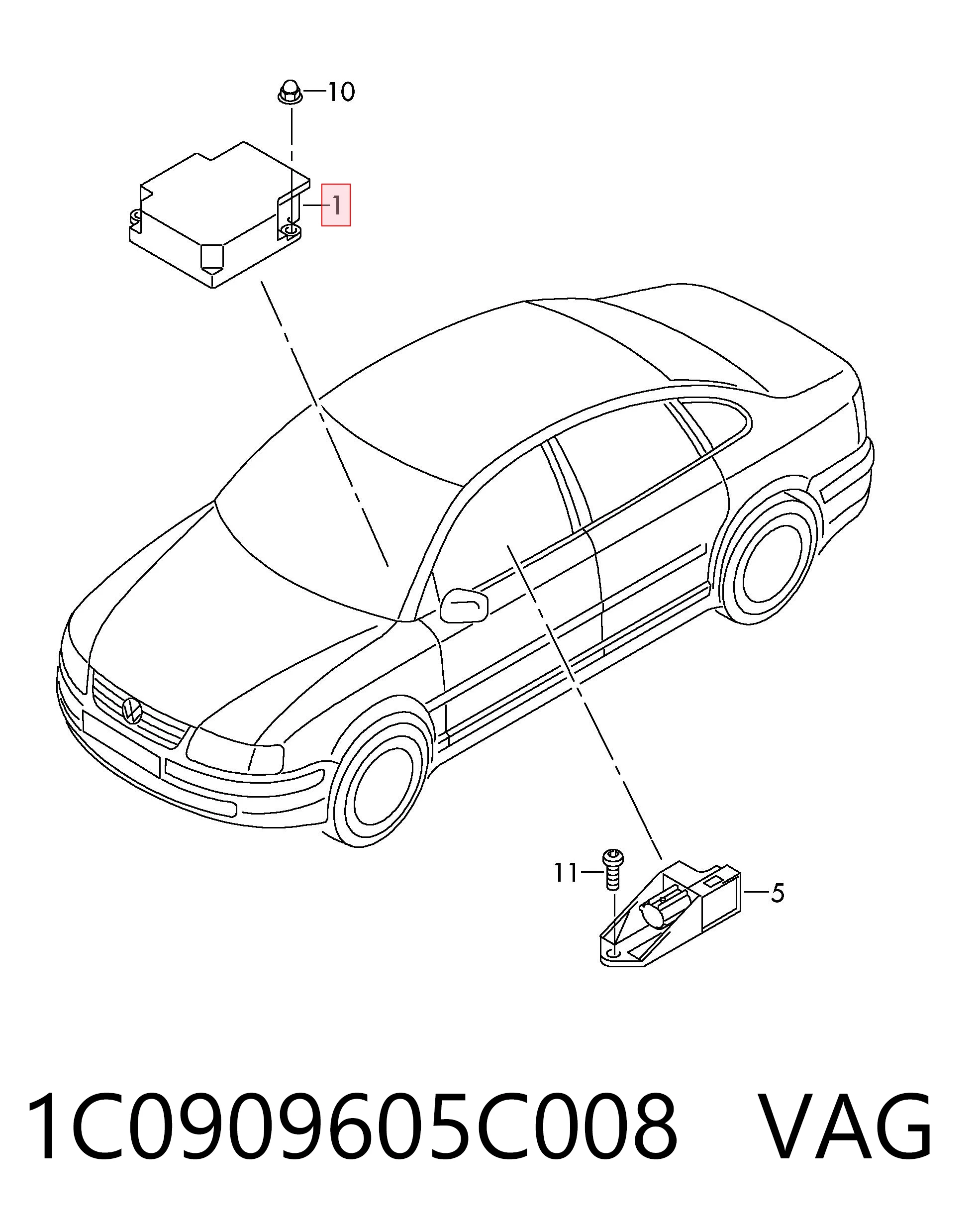 1C0909605C008 VAG