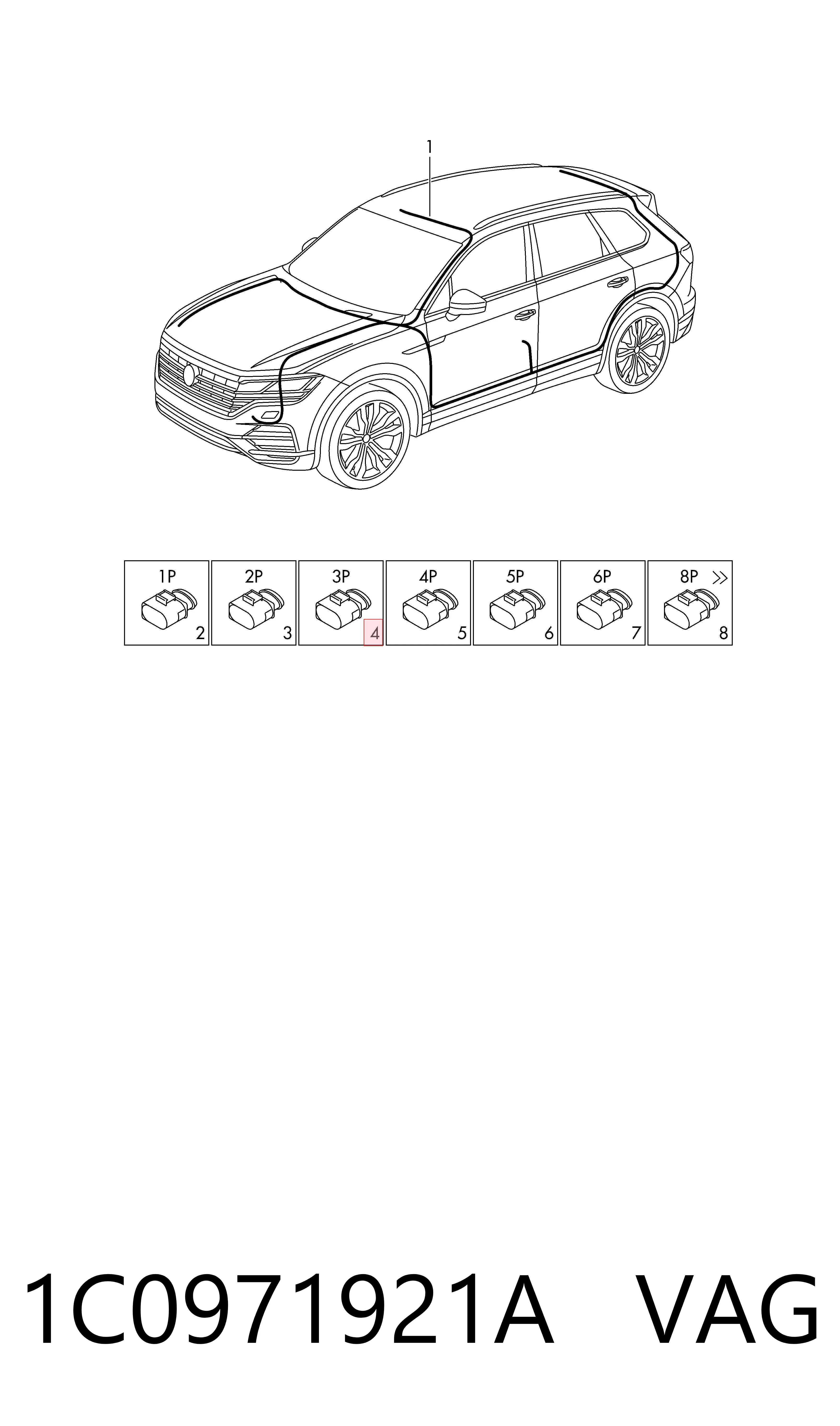  VAG 1C0971921A precio, desde 6,84 EUR