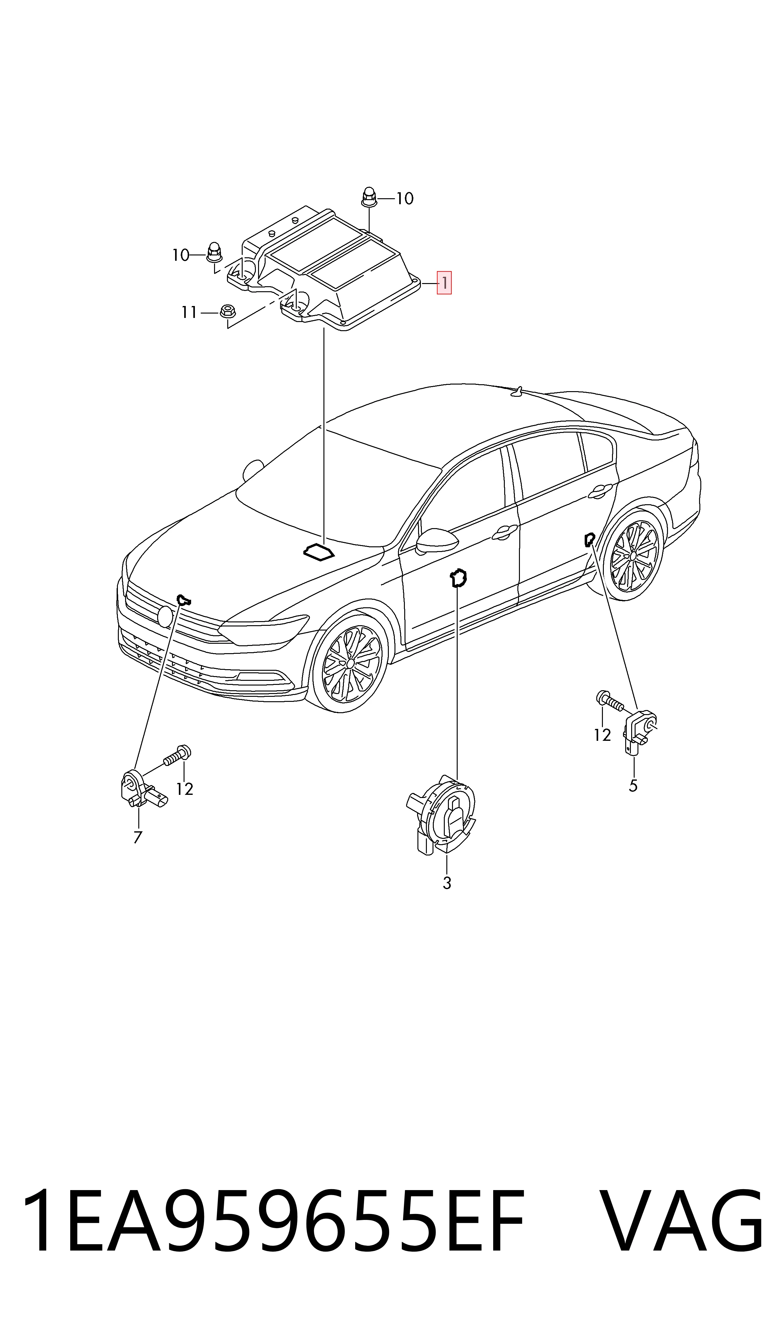 Comprar 1EA959655EF VAG 