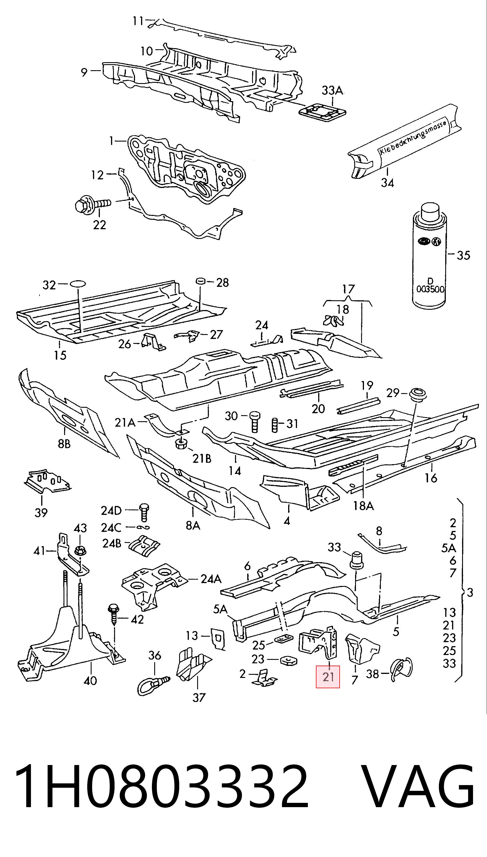 Comprar Soporte de parachoques delantero Volkswagen Golf III 1H5 a bajo precio