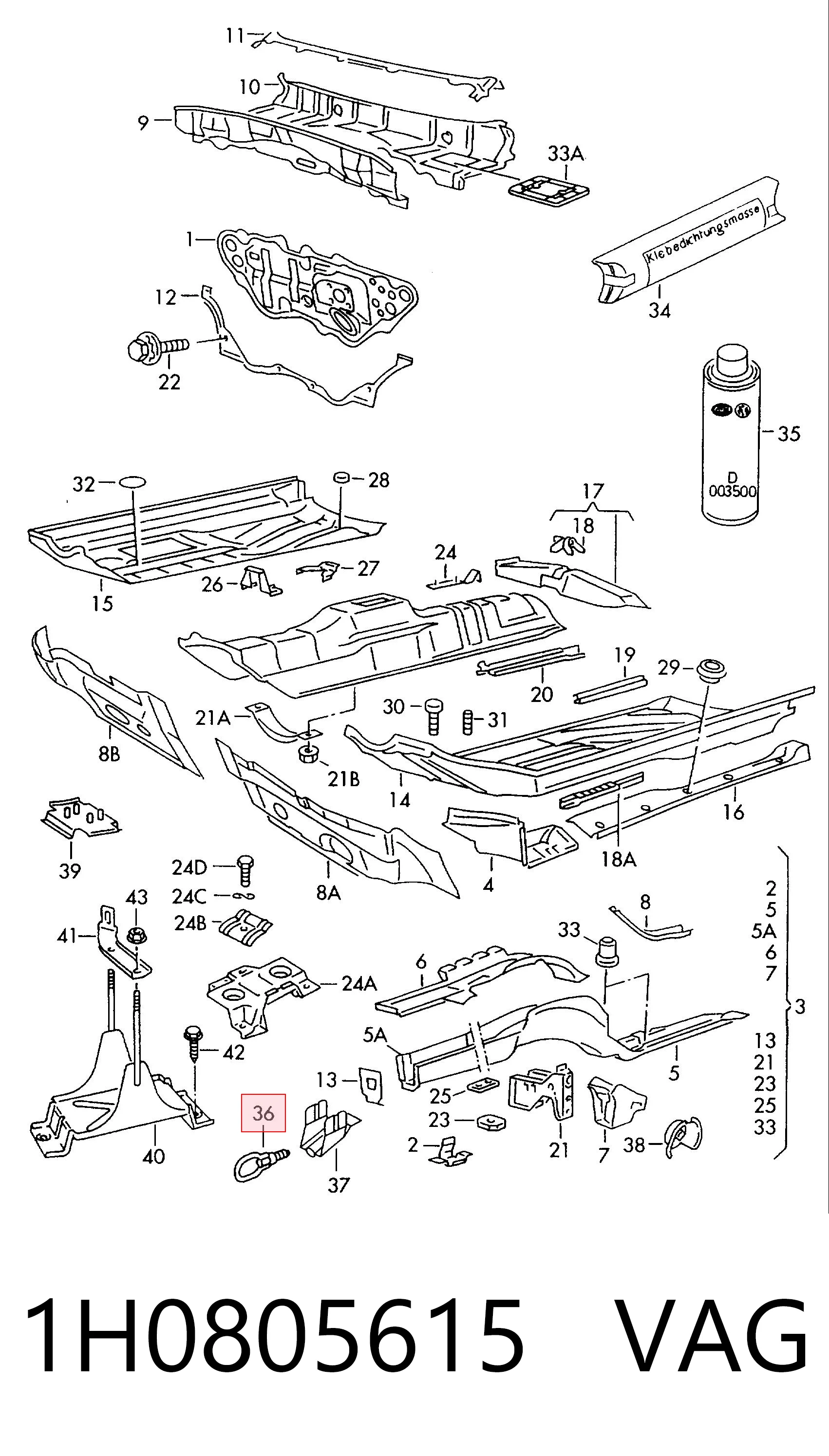 Enganche para Volkswagen Golf 1H1