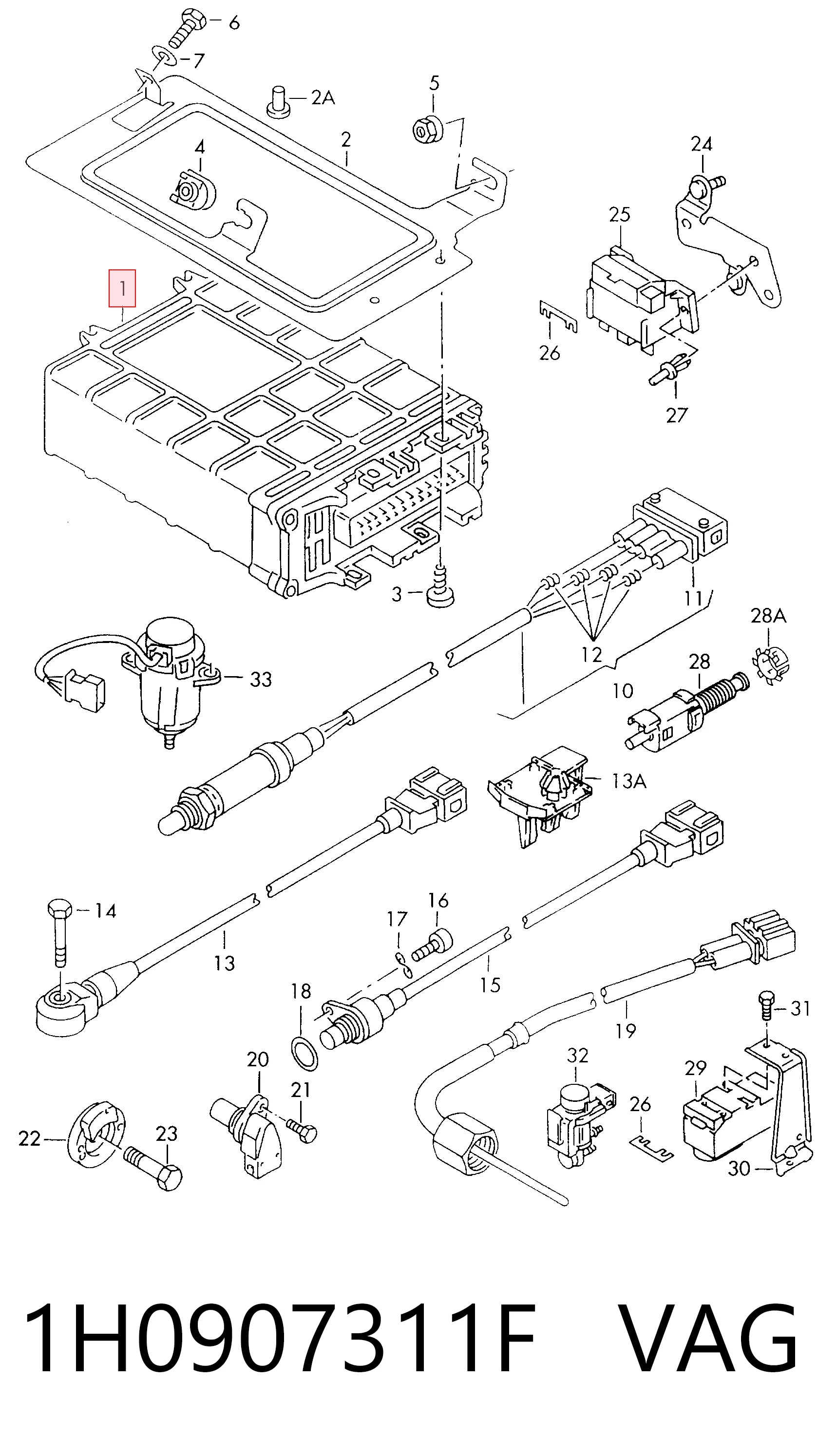 Centralina Del Motor para Volkswagen Golf III 1H5