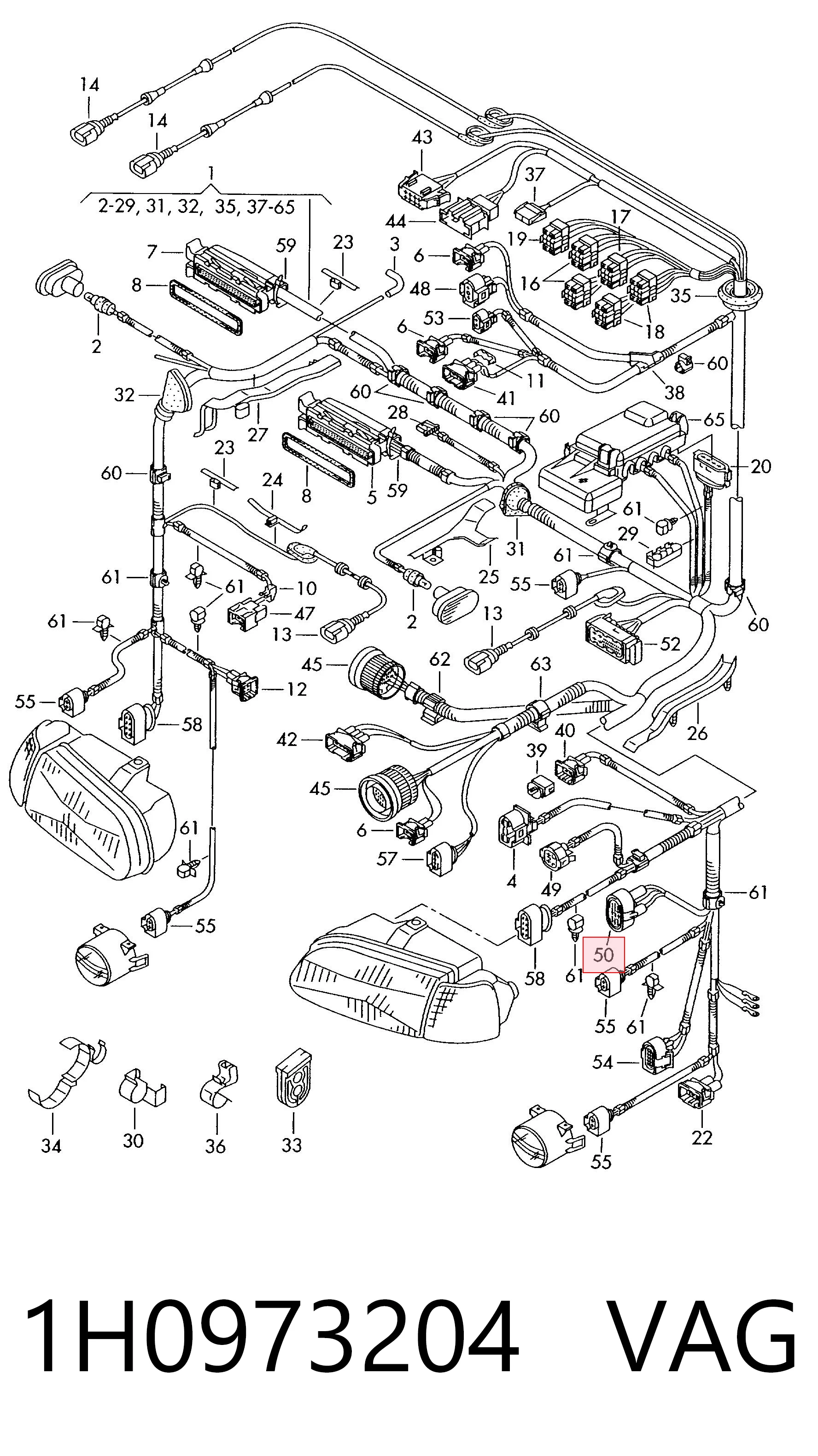  VAG 1H0973204 precio, desde 23,69 EUR