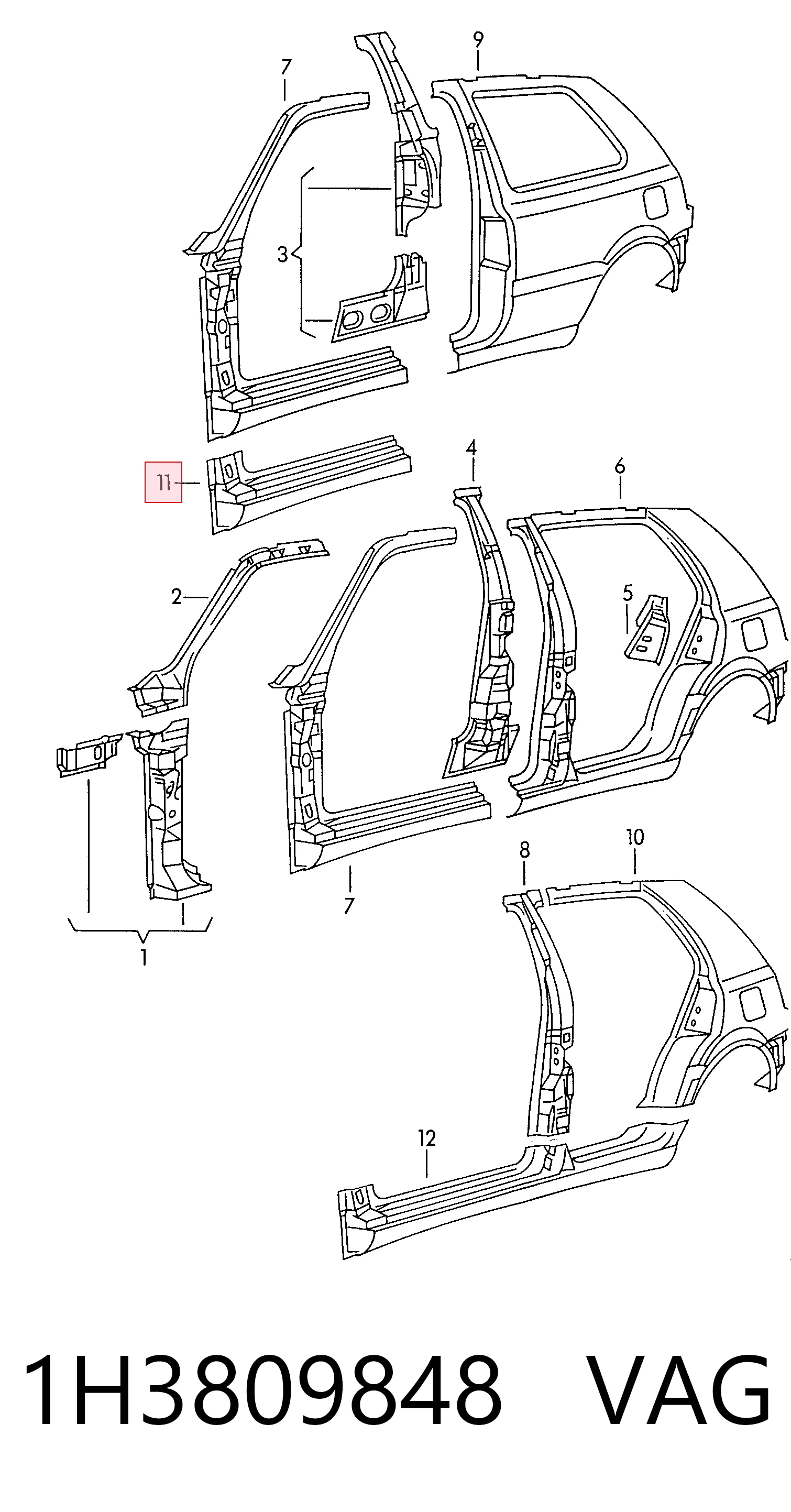 1H3809848 VAG