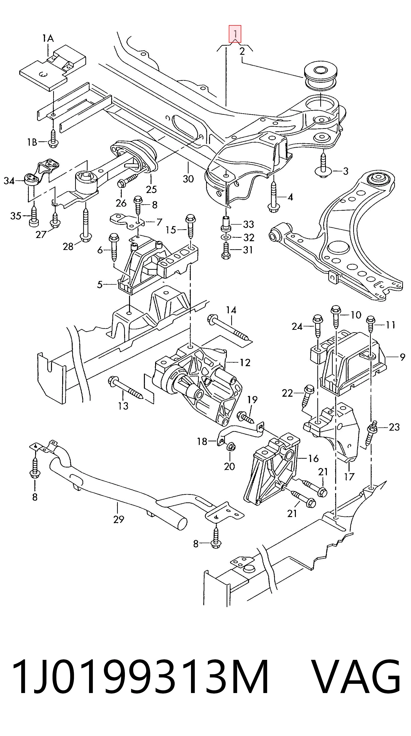 1J0199313M VAG