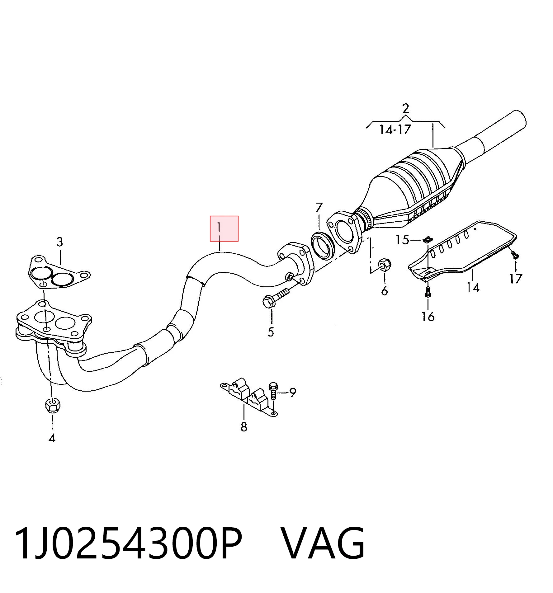 1J0254300P VAG