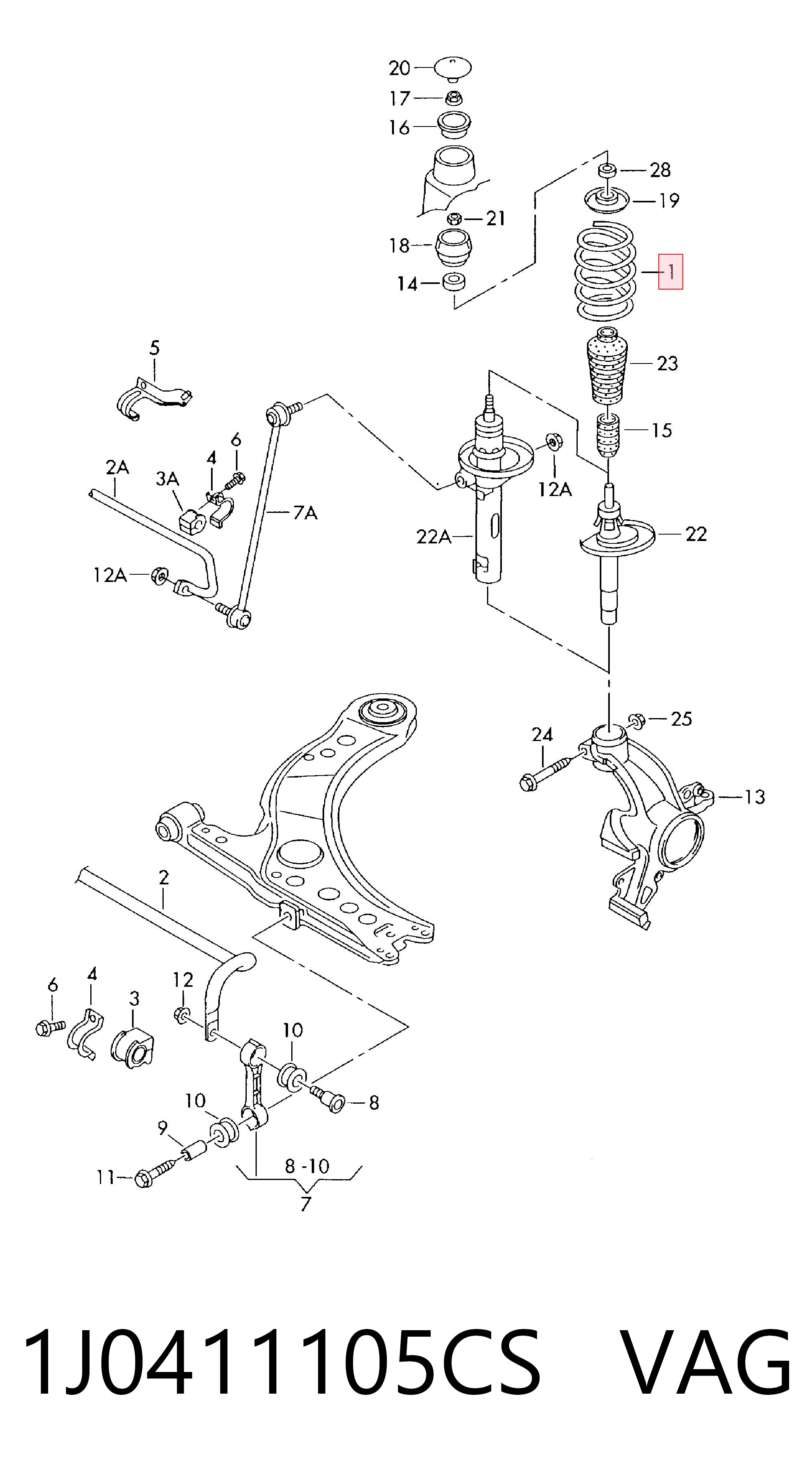 1J0411105CS VAG