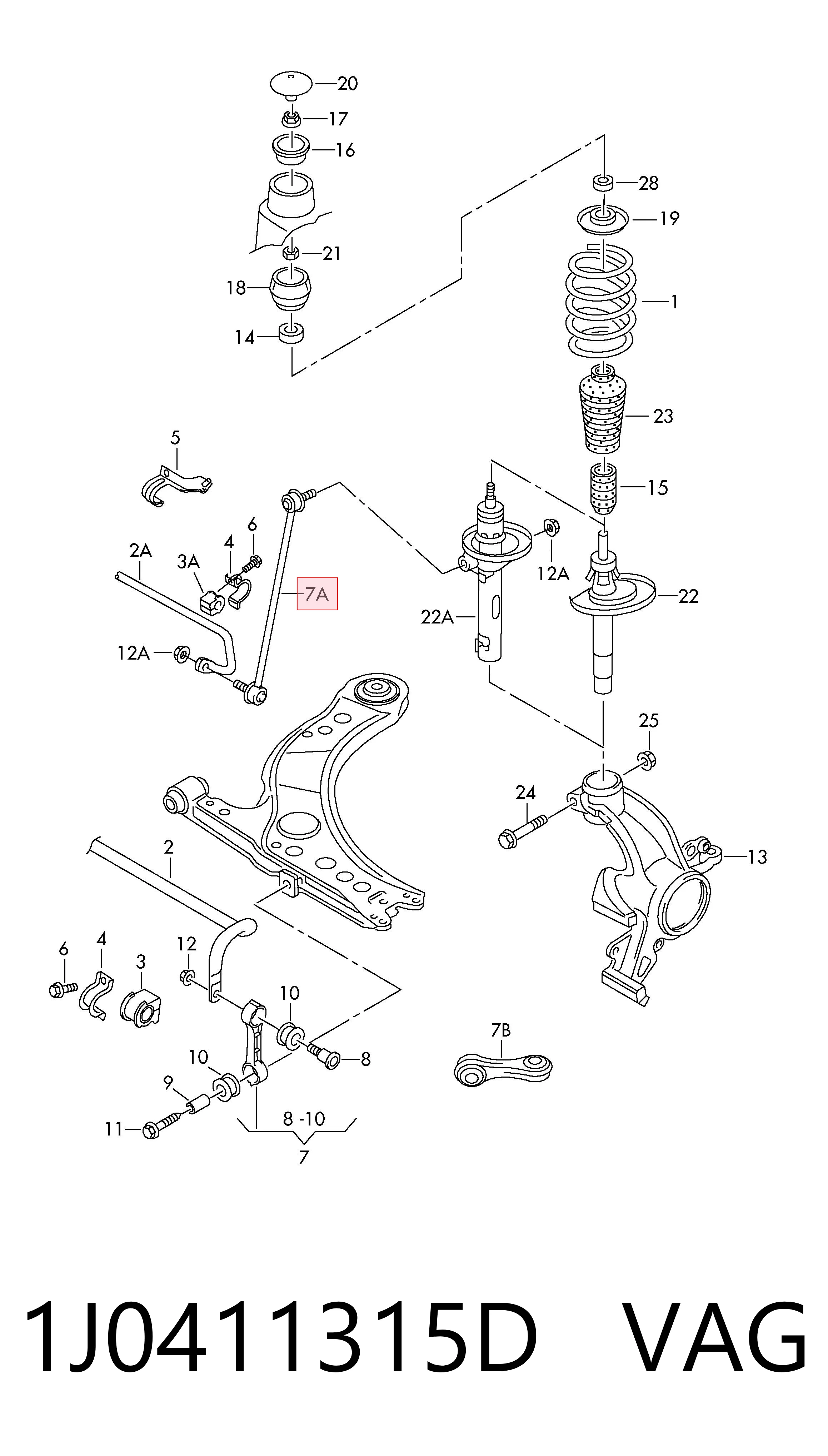 1J0411315D VAG