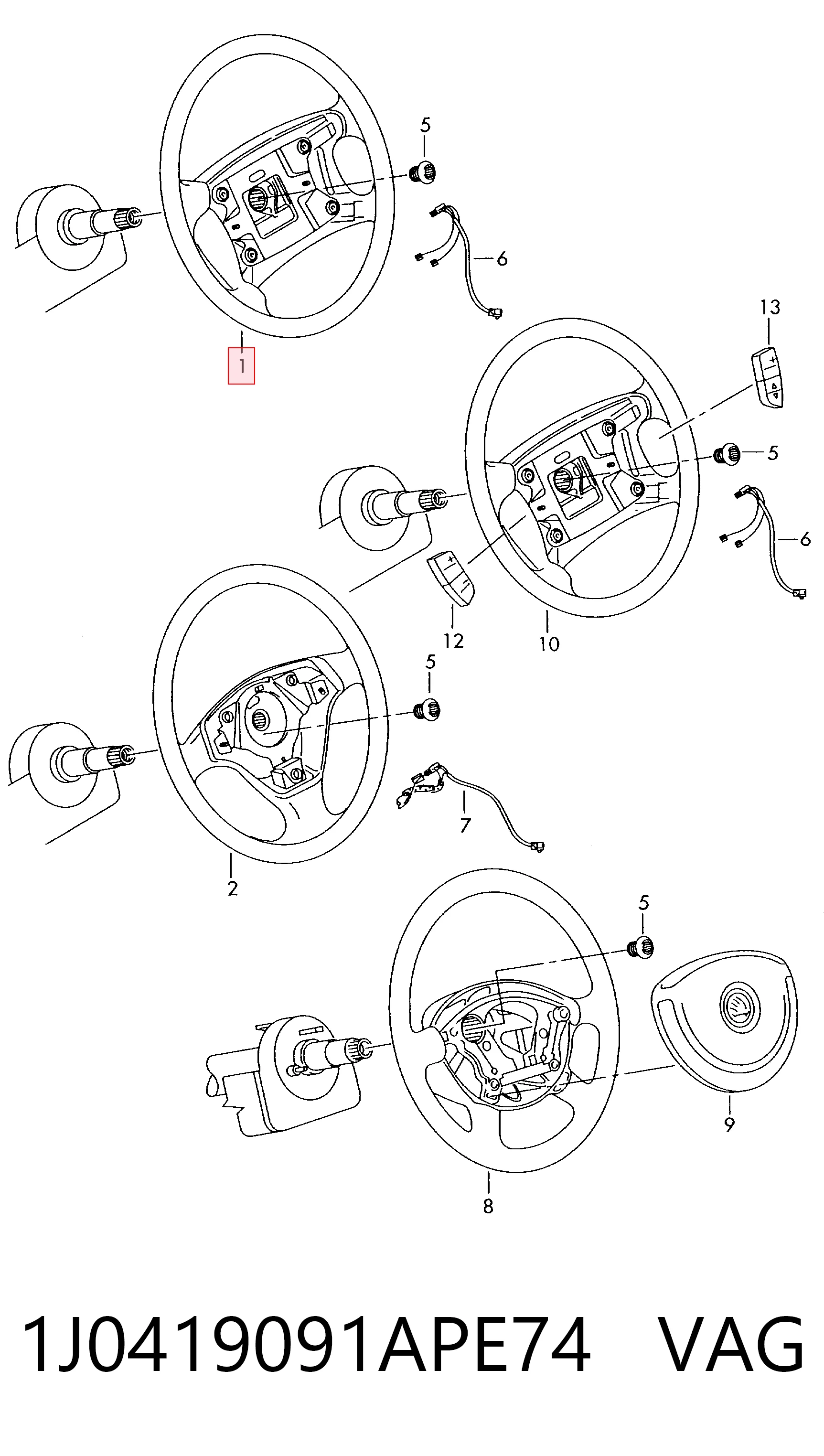 1J0419091APE74 VAG