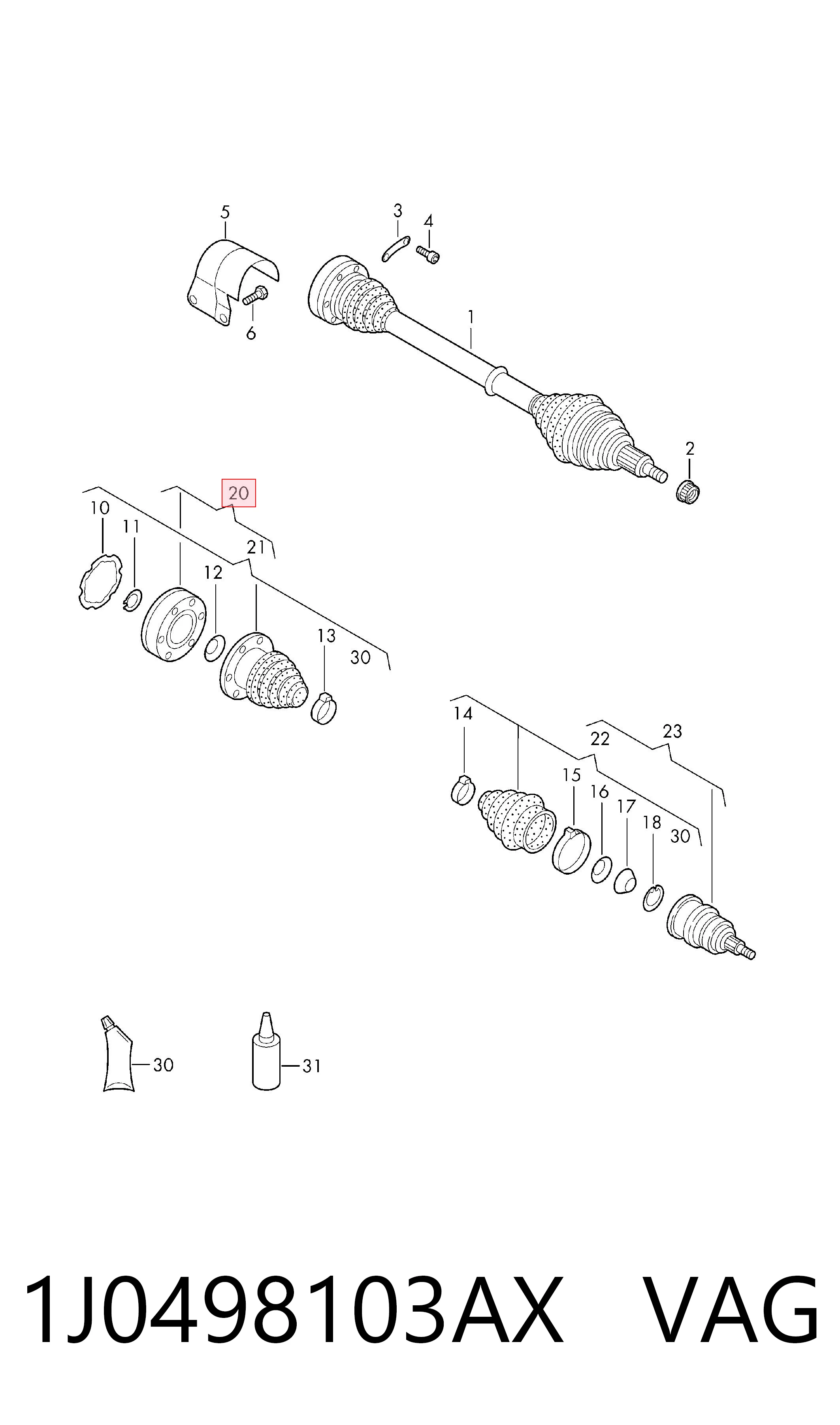 1J0498103AX VAG