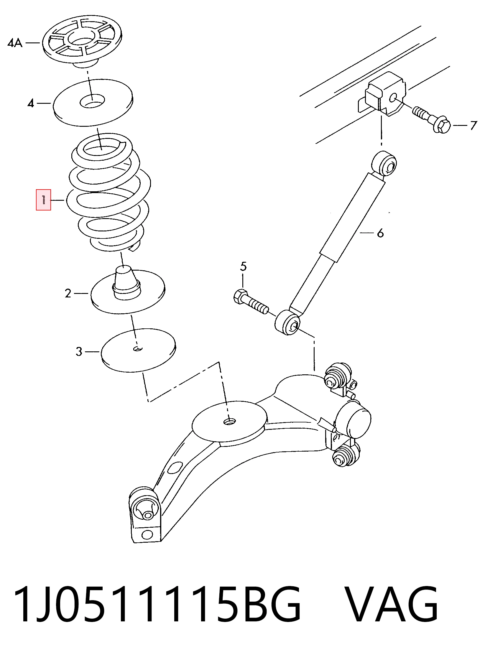 Muelle para Audi TT 8N3