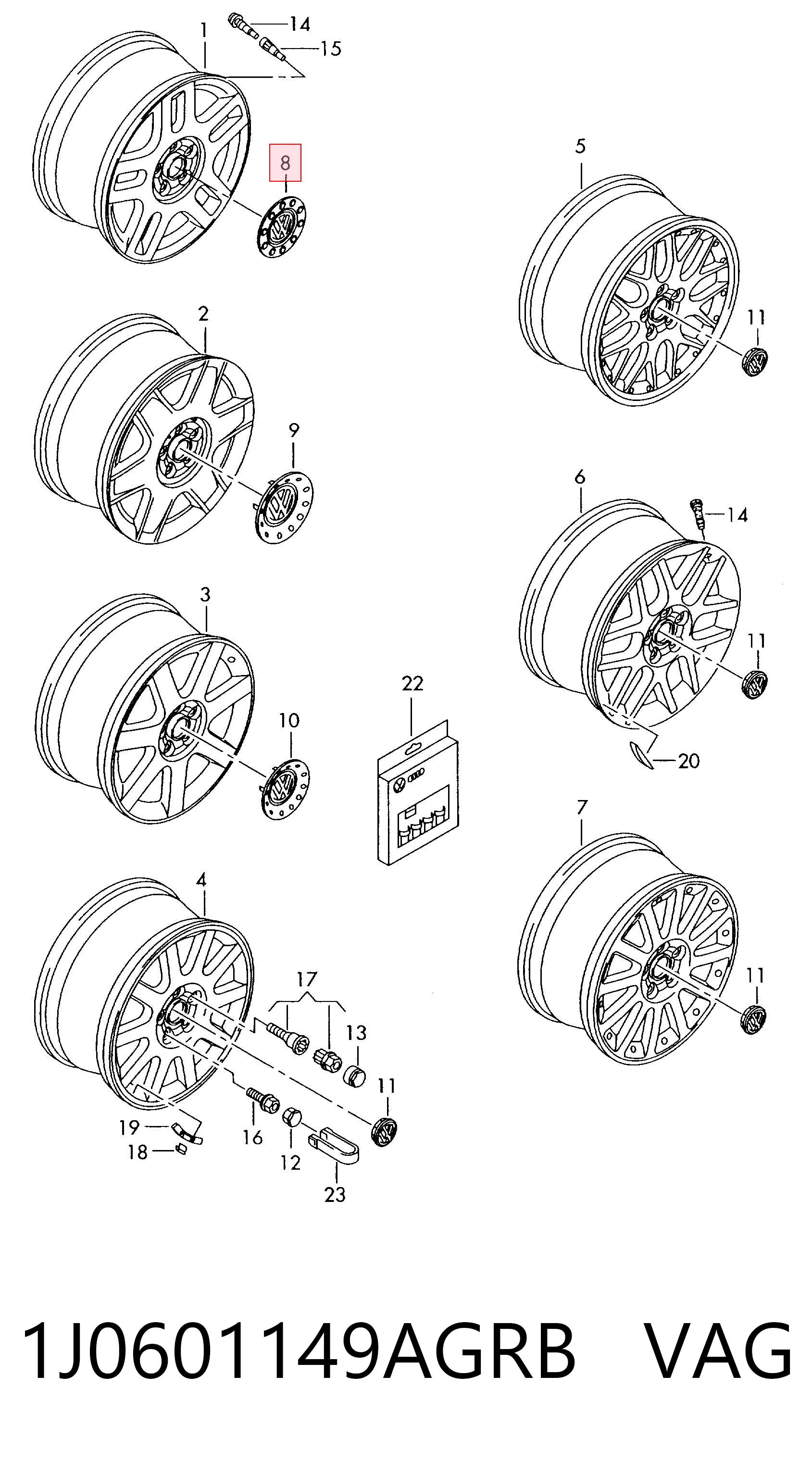 1J0601149AGRB VAG
