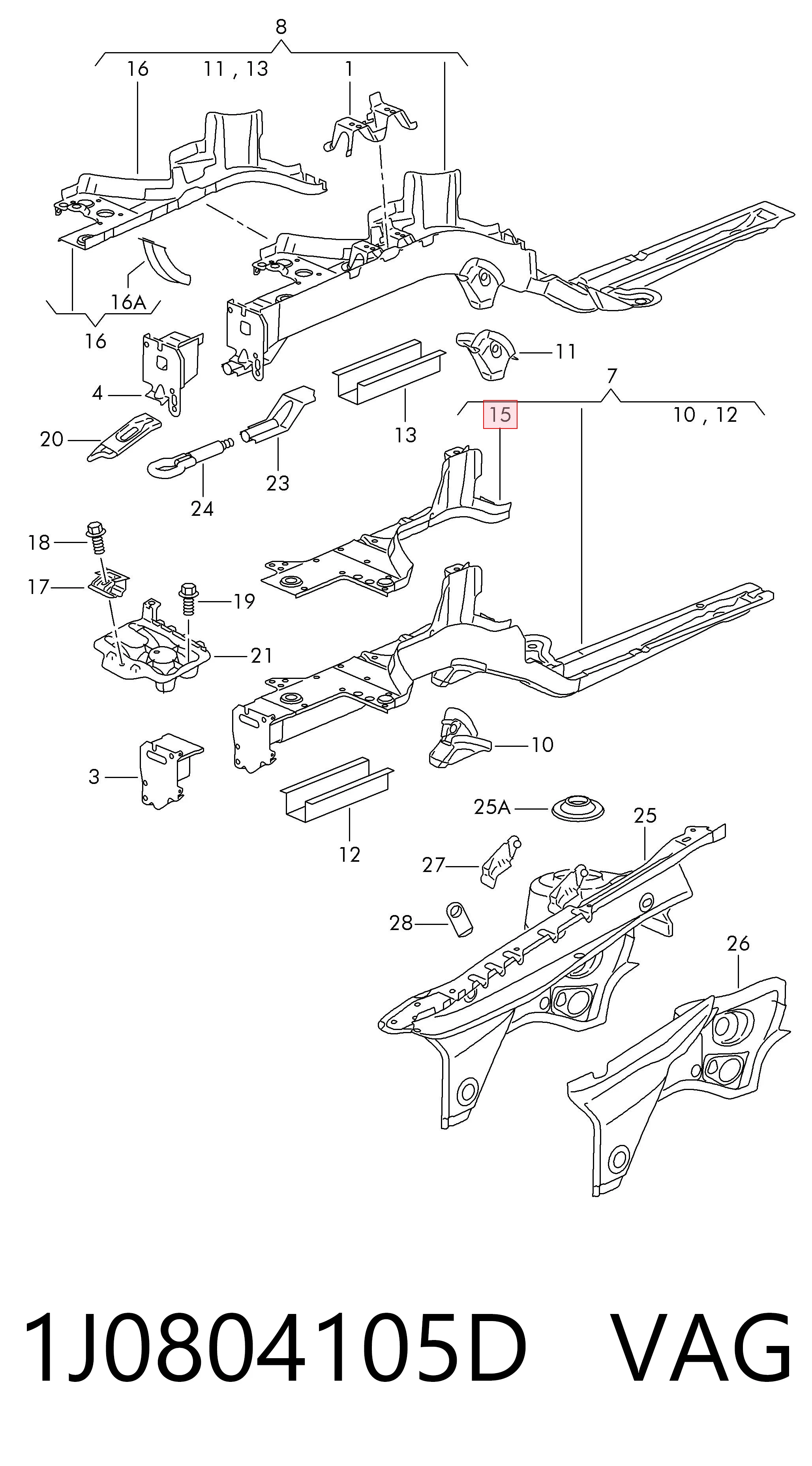 1J0804105D VAG