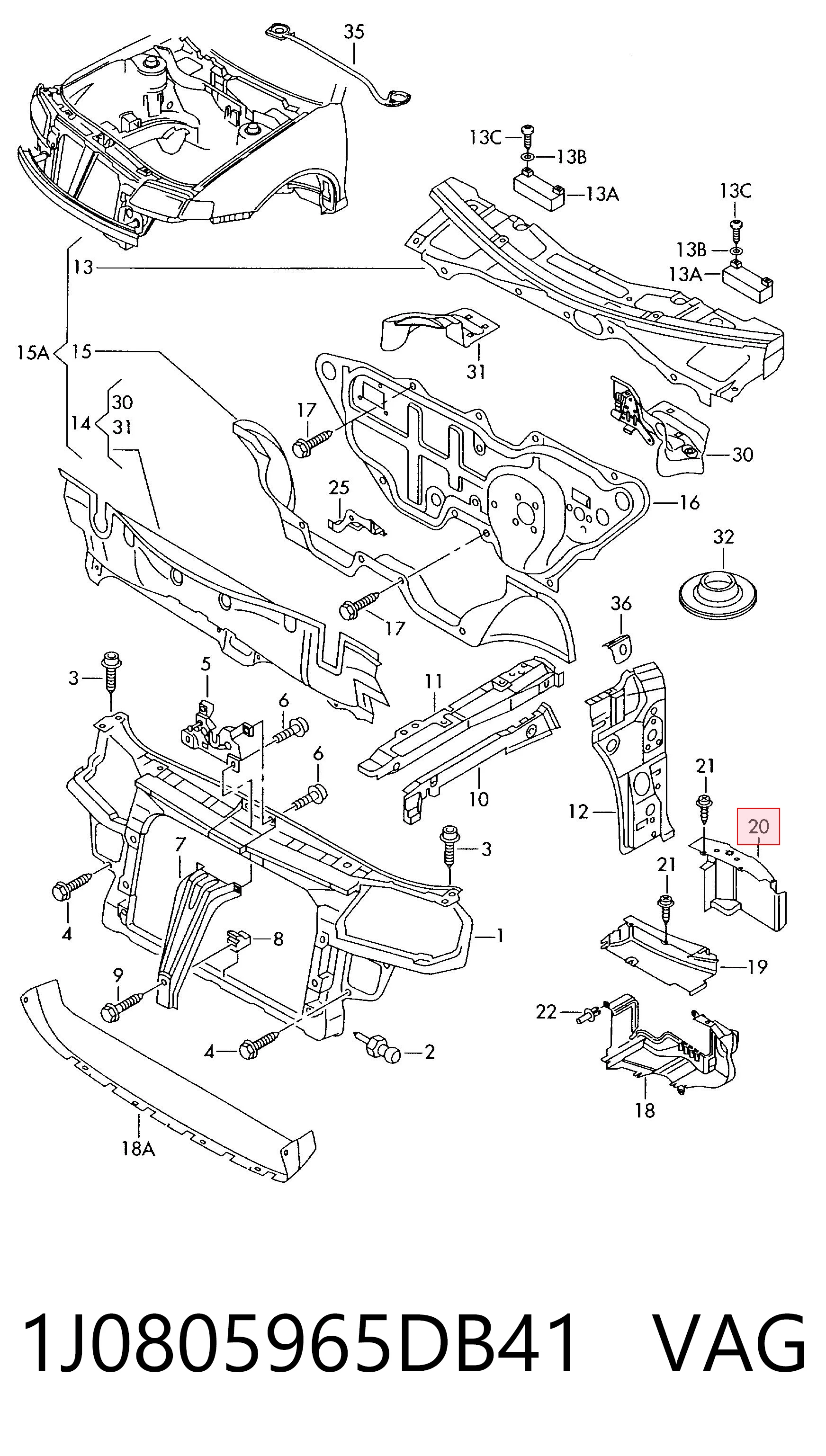 1J0805965DB41 VAG 